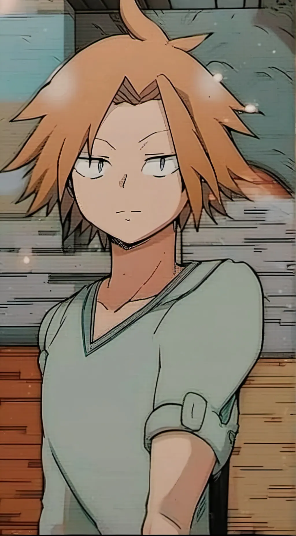ai character:  V.Denki Kaminari  background