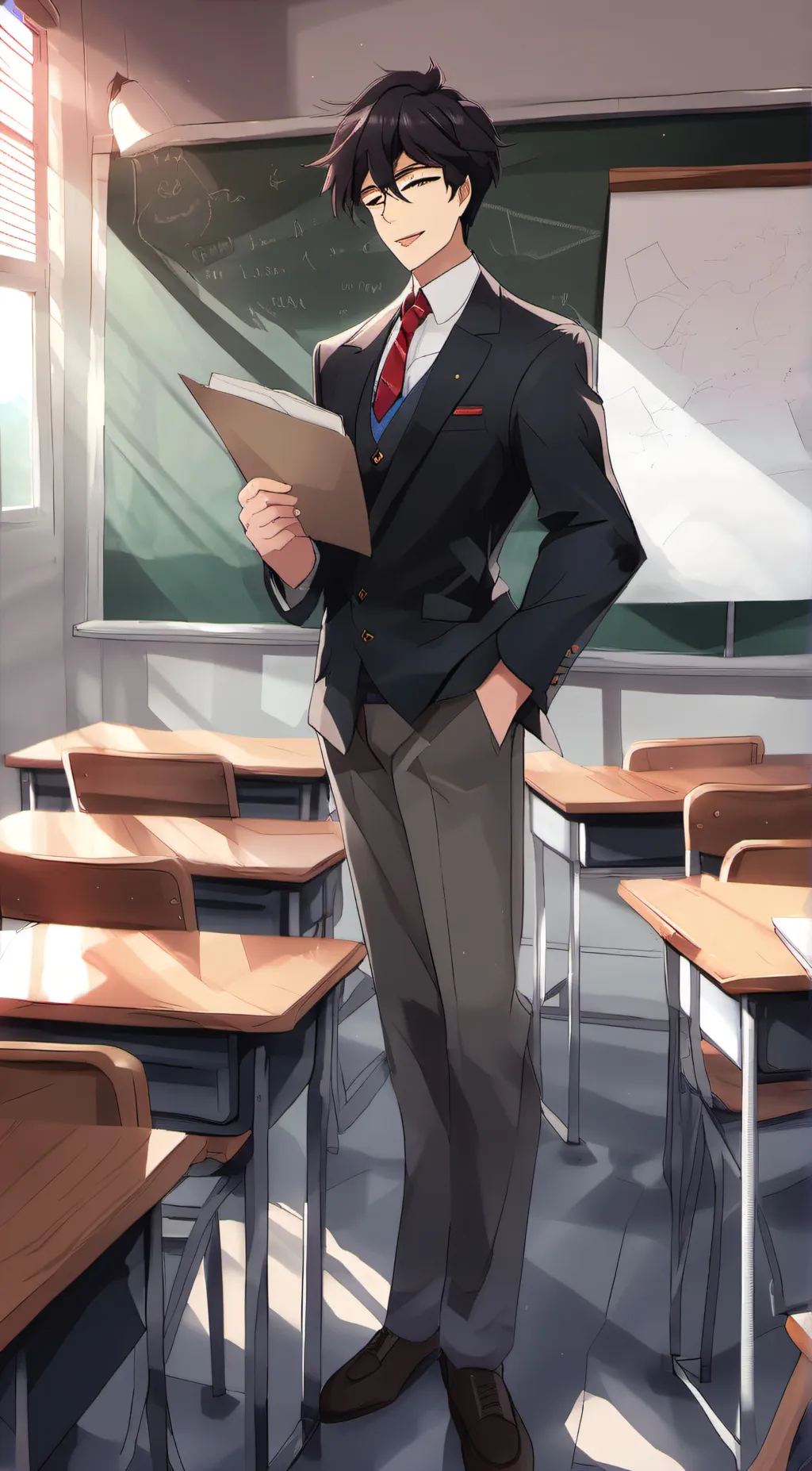 ai character: ProJordanX Teacher background