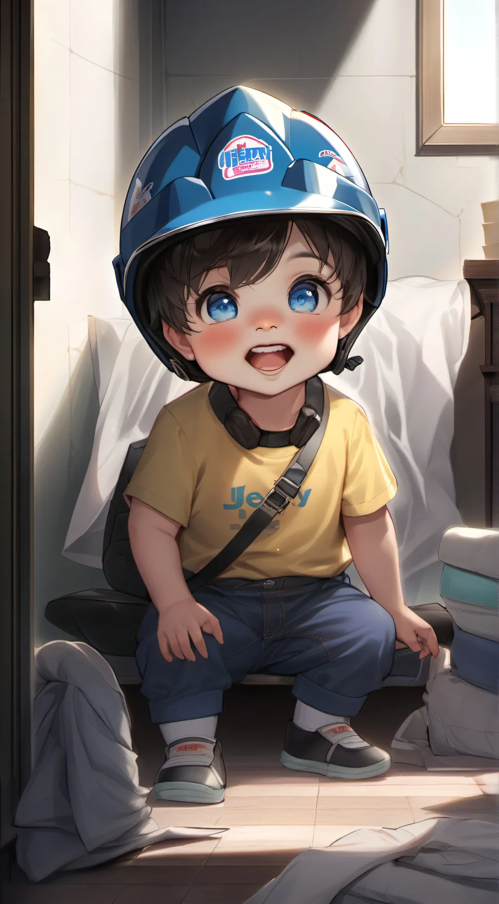 ai character: Jeffy background