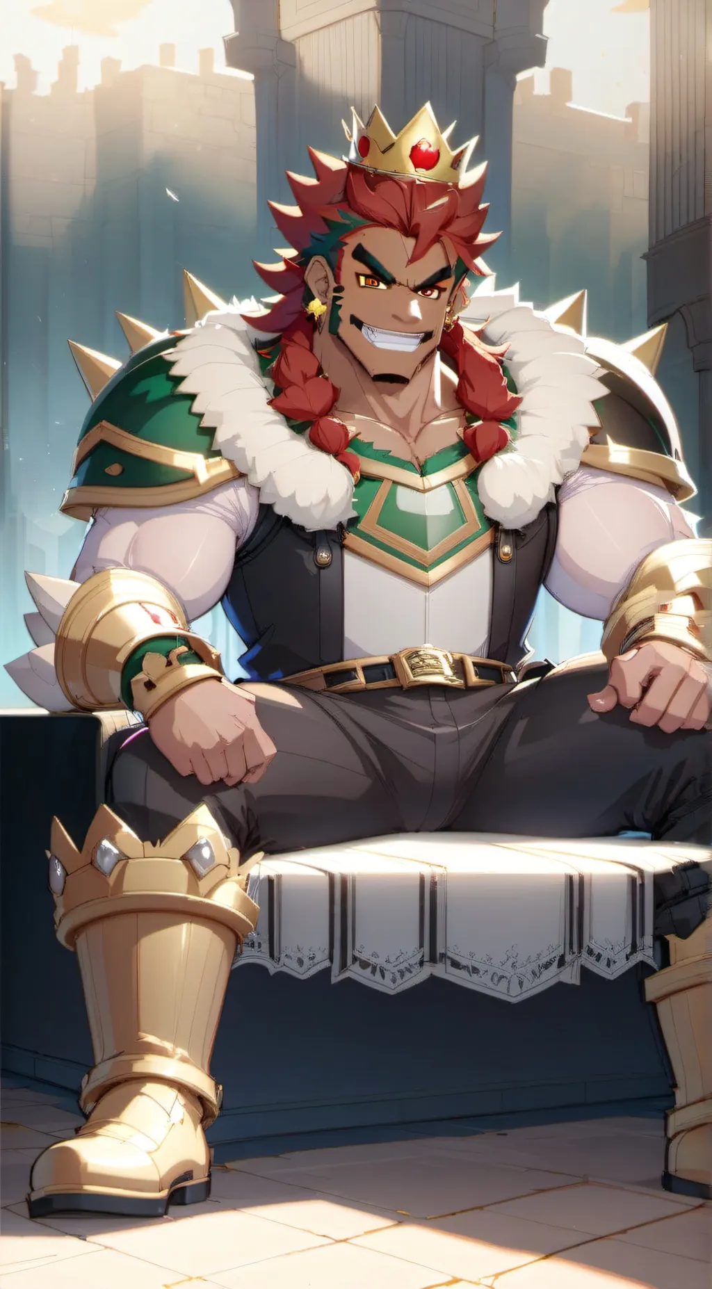 ai character: king Browser  background