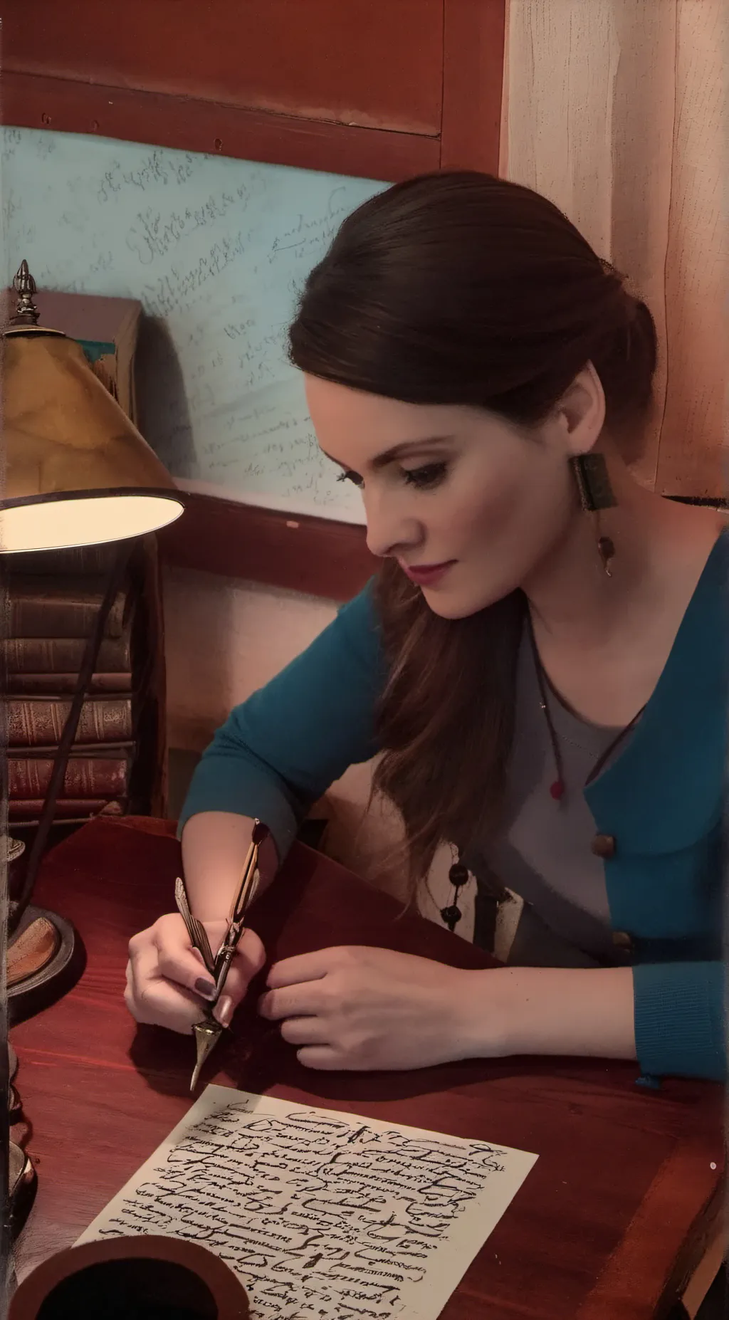 ai character: Moon background