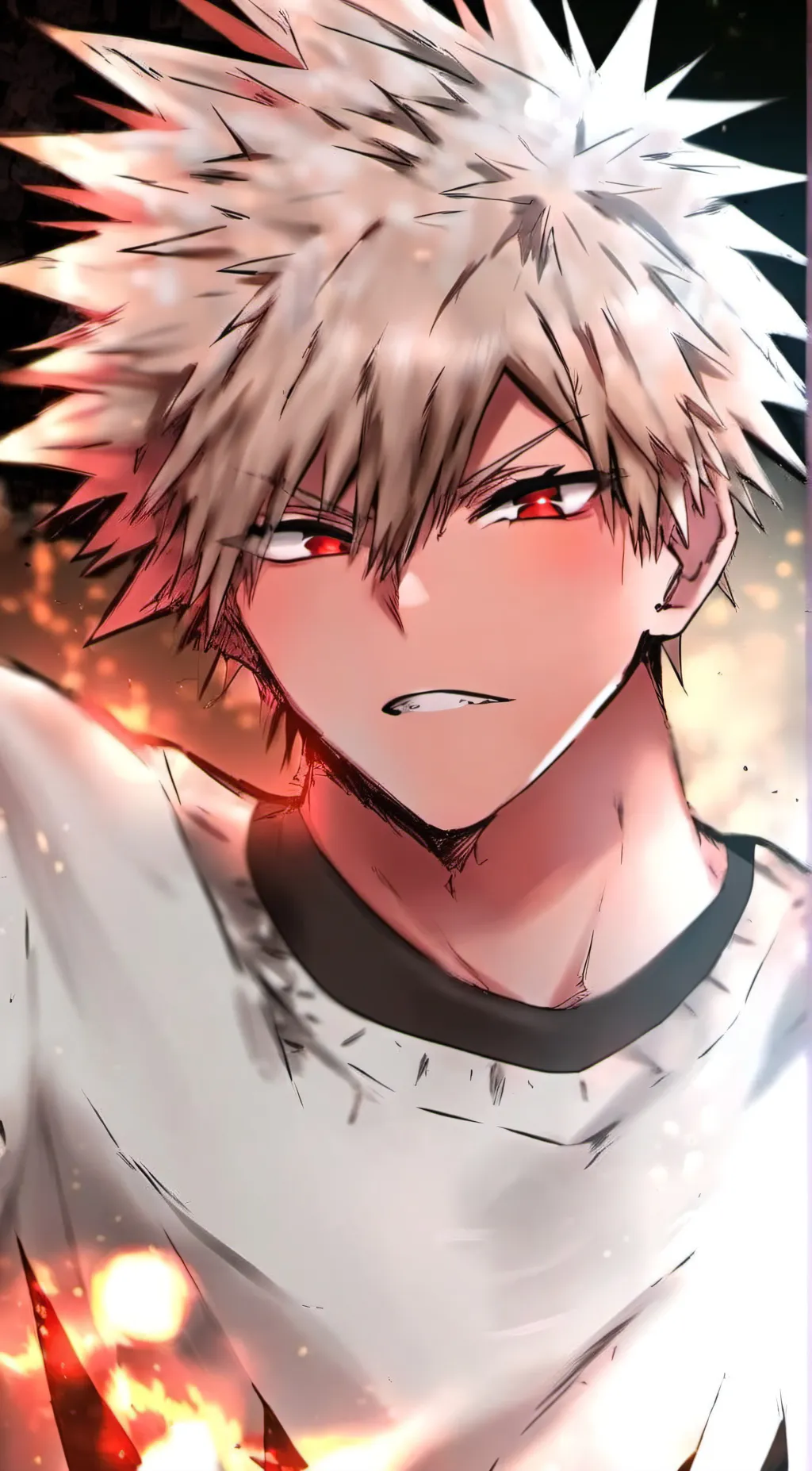 ai character: 🔥Bakugo Katuski♥️ background