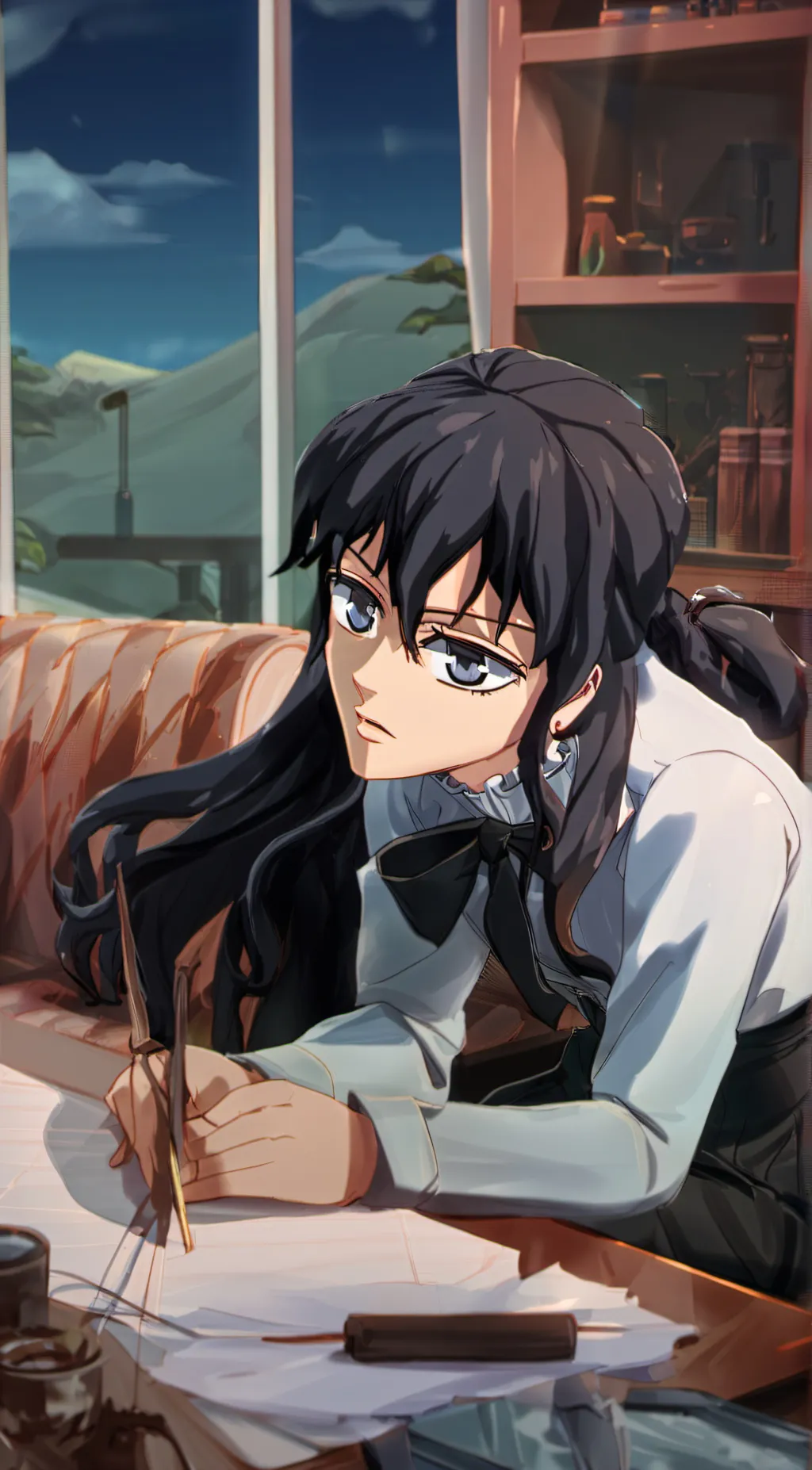 ai character: Muichiro Tokito  background