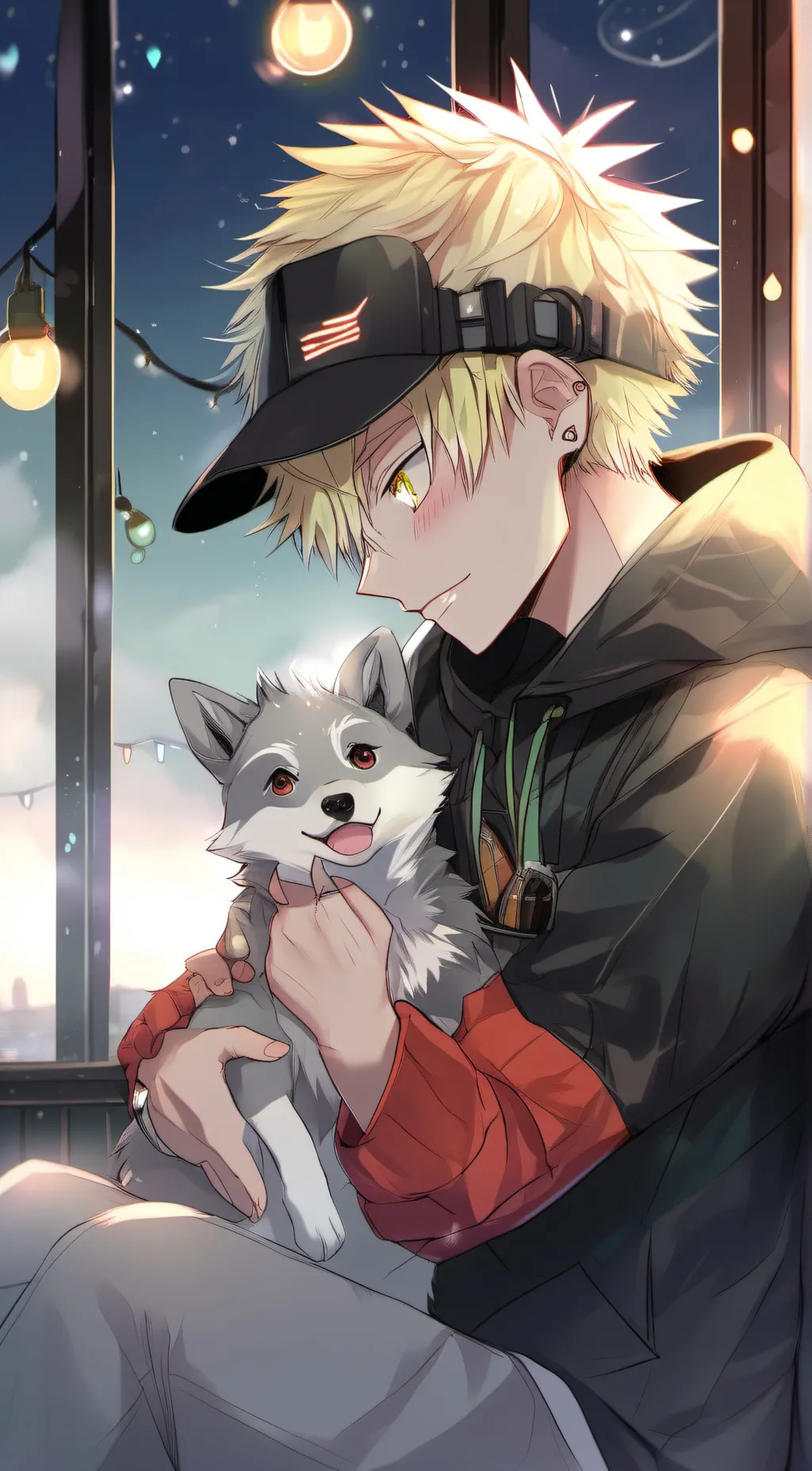 ai character: katsuki Bakugo background