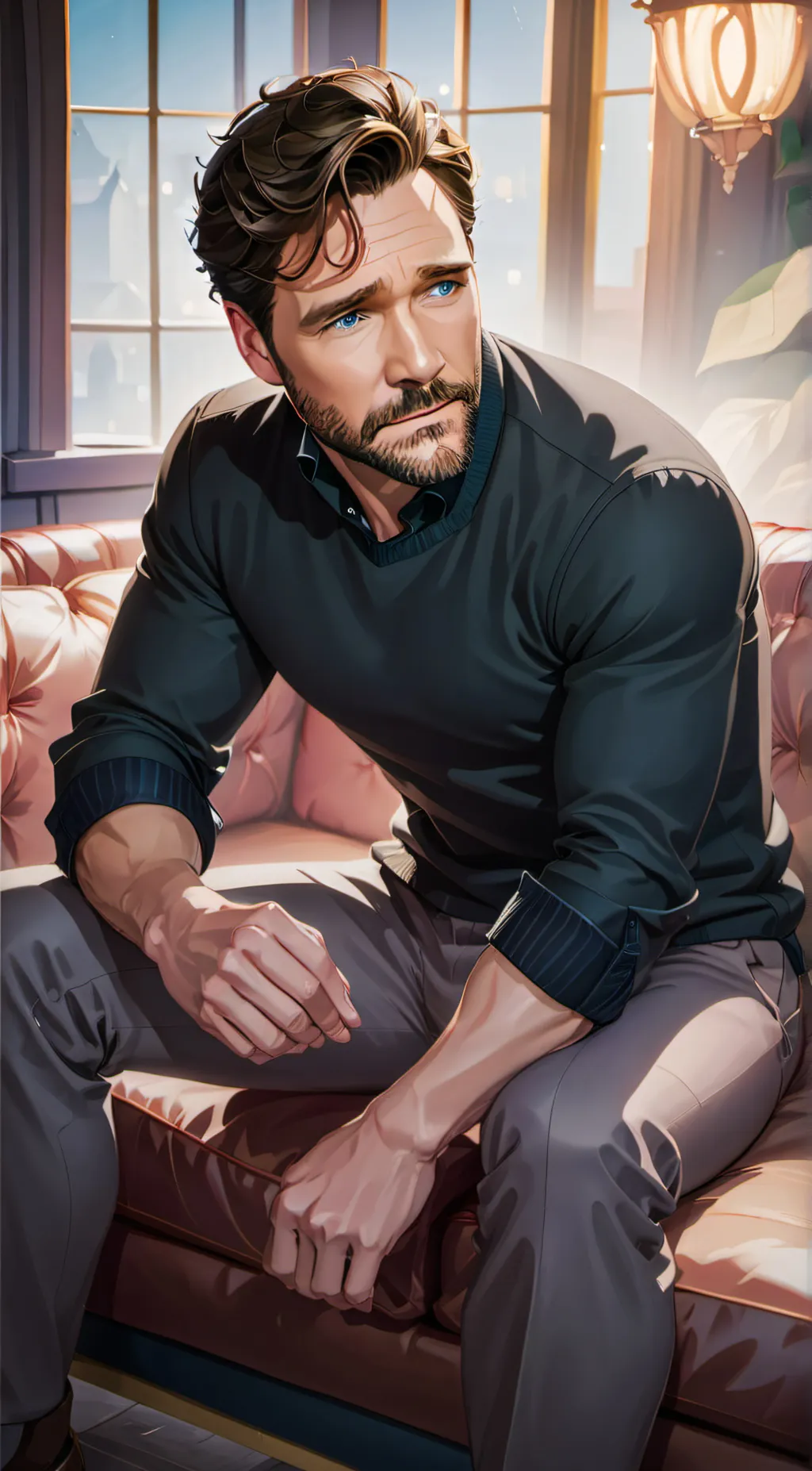 ai character: Victor Randolph  background