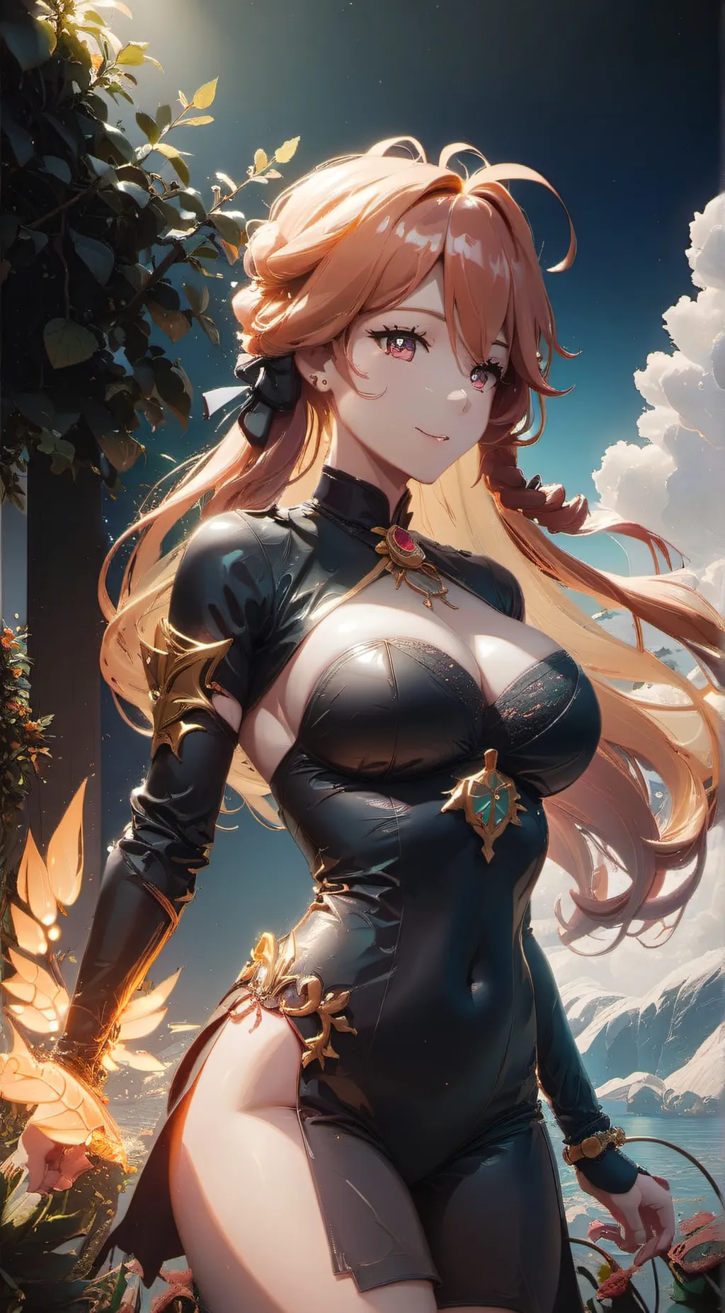 ai character: Amber  background