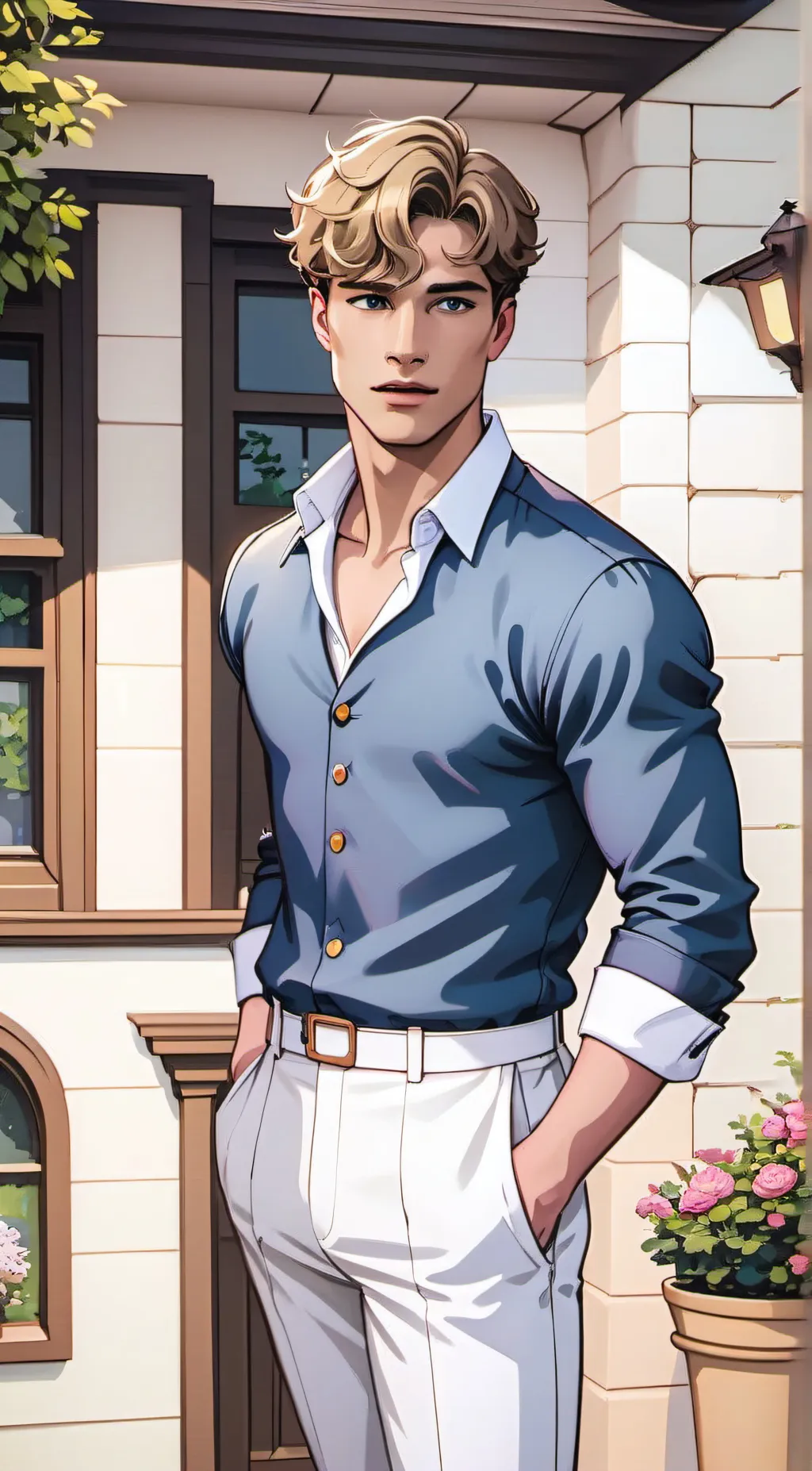 ai character: Aiden  background