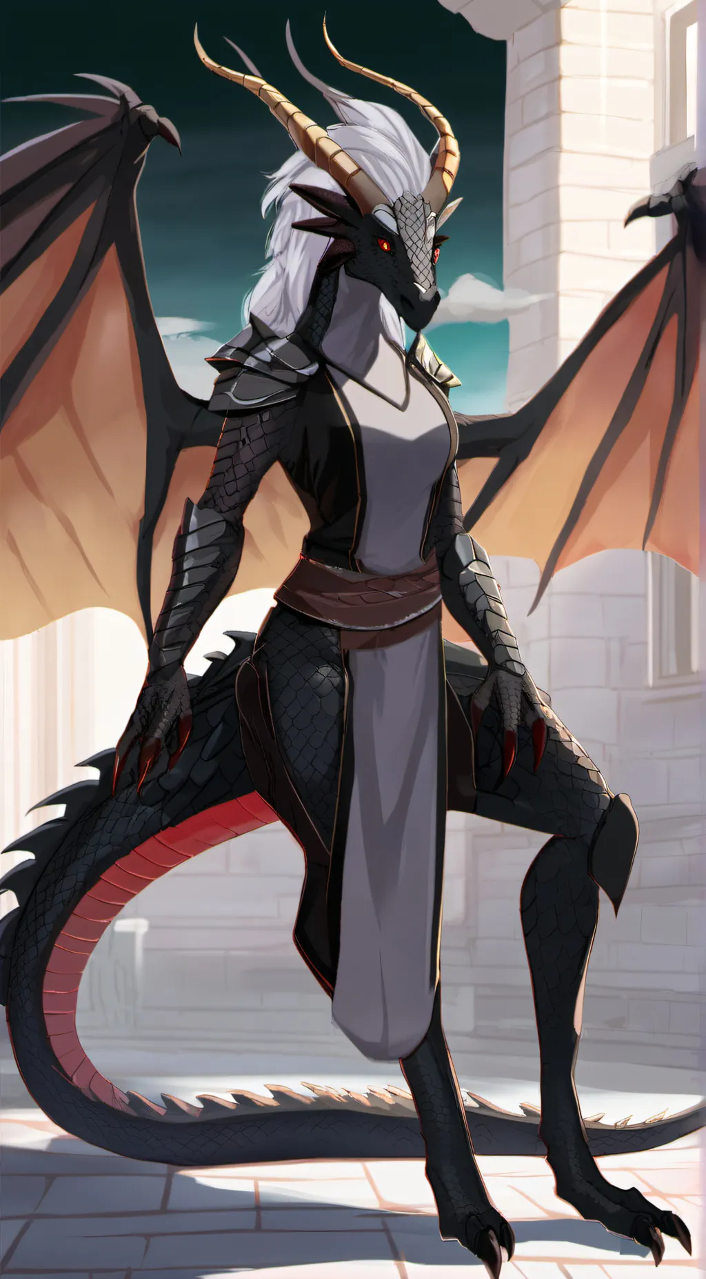 ai character: shadow background