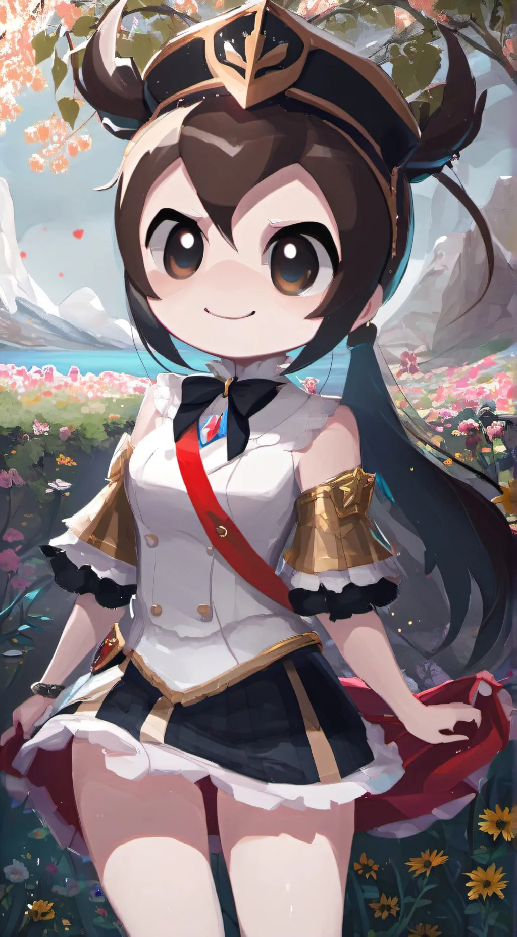 ai character: Mareku  background