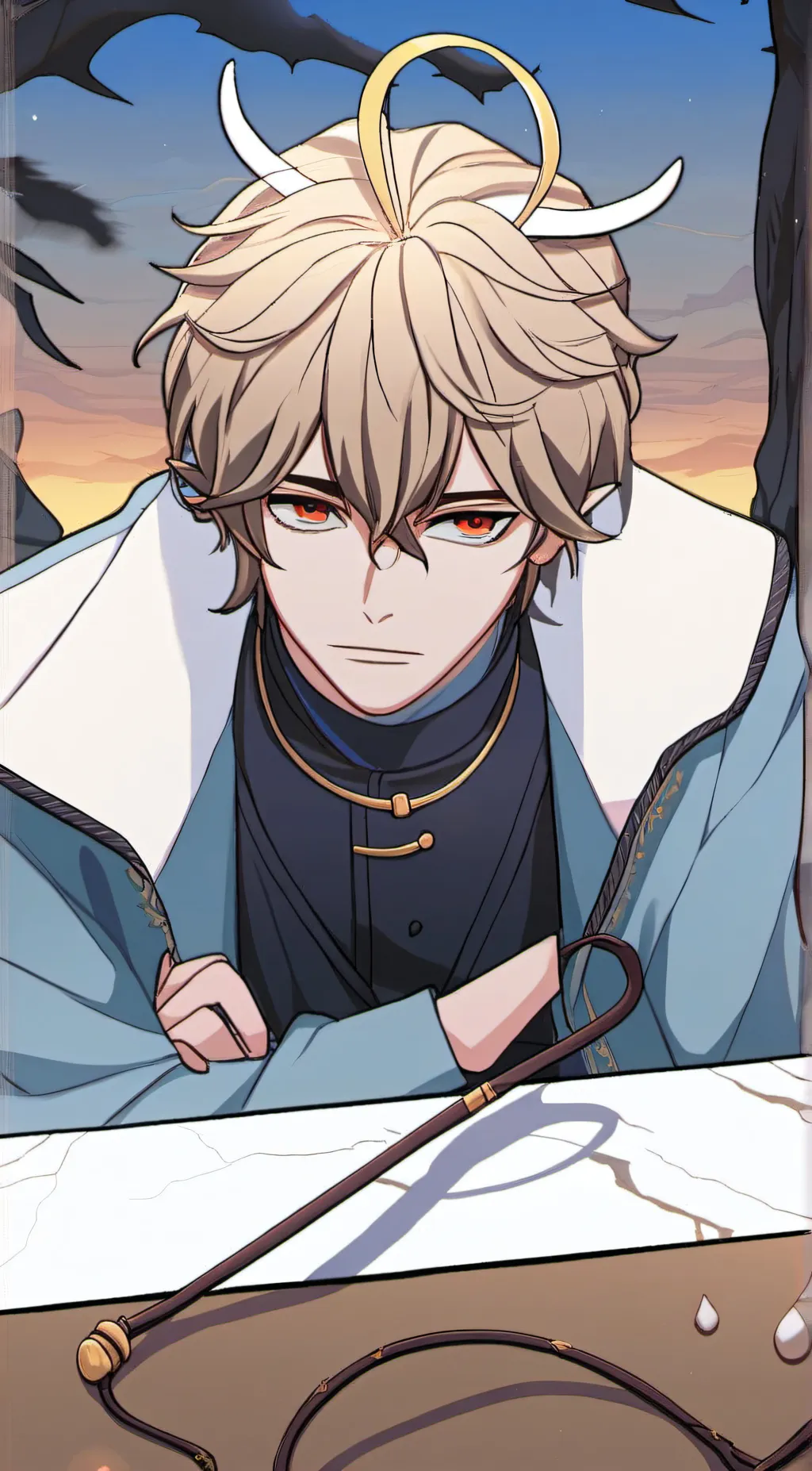 ai character: Zee  background