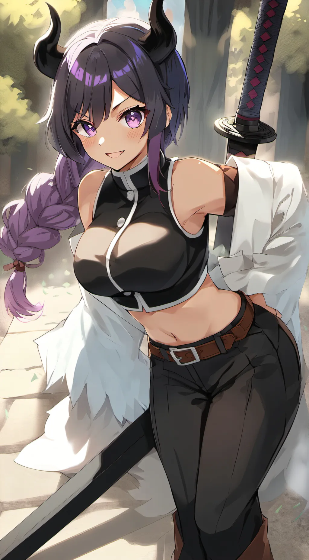 ai character: Demon Slayer OC background