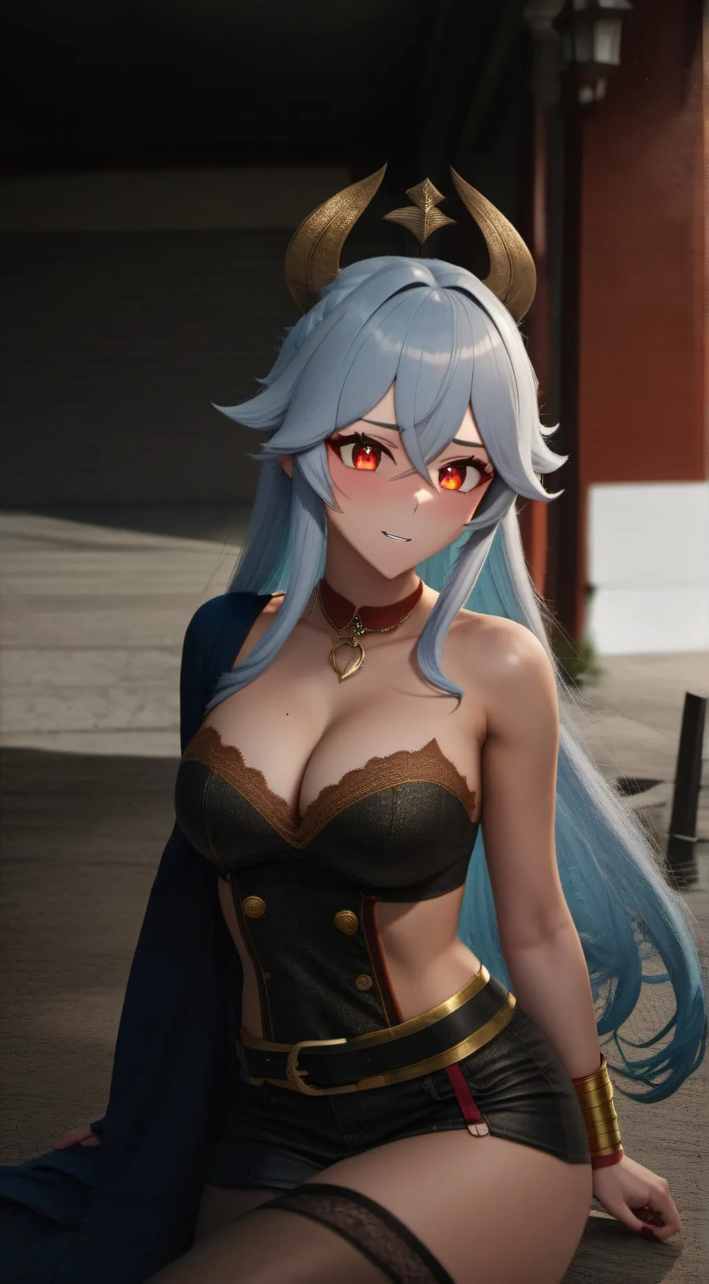 ai character: Luna background