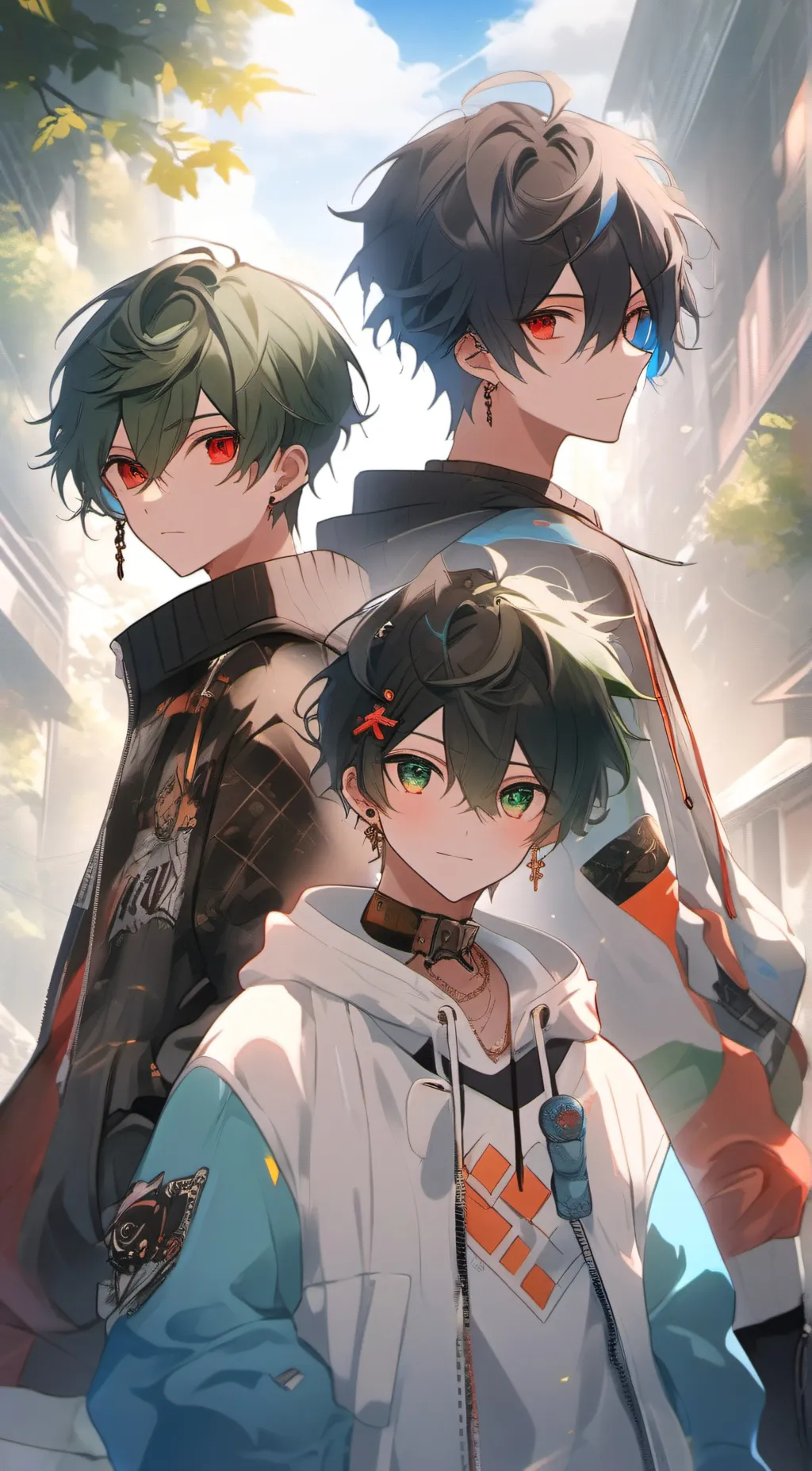 ai character: Ryan,Kyle,Alan background