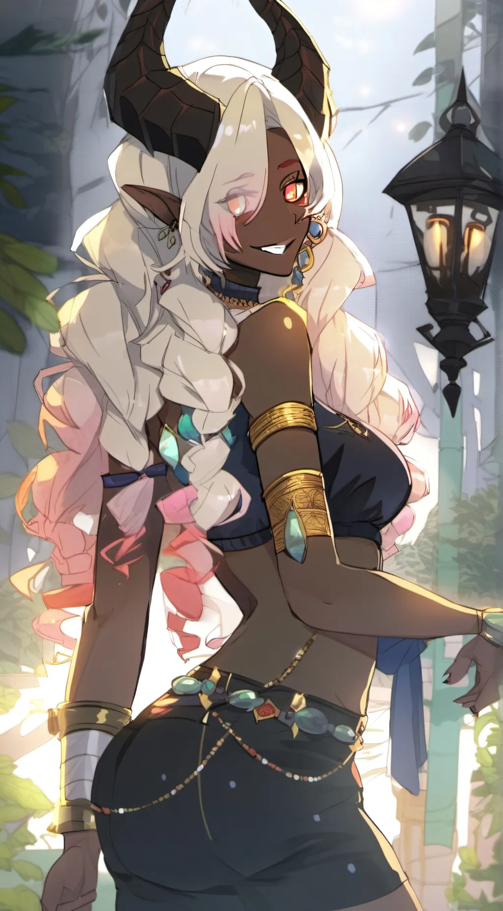 ai character: dahlia background