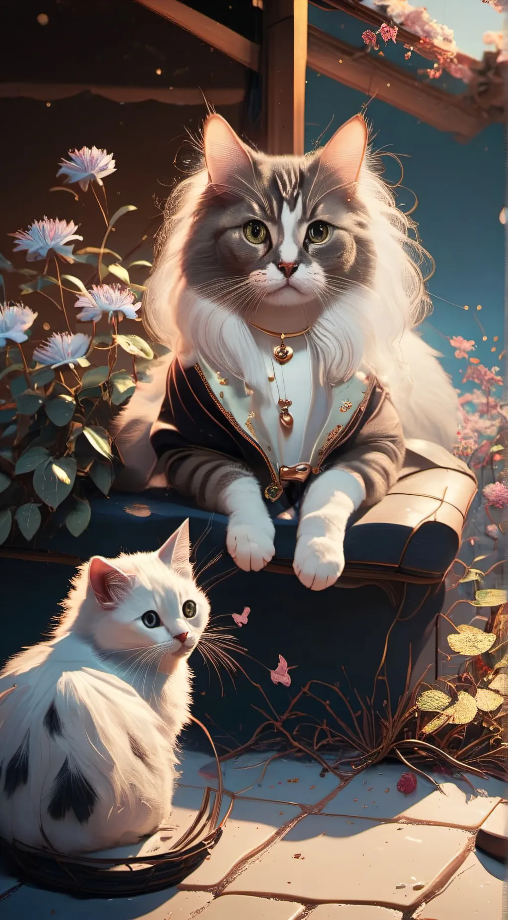 ai character: Cotton background