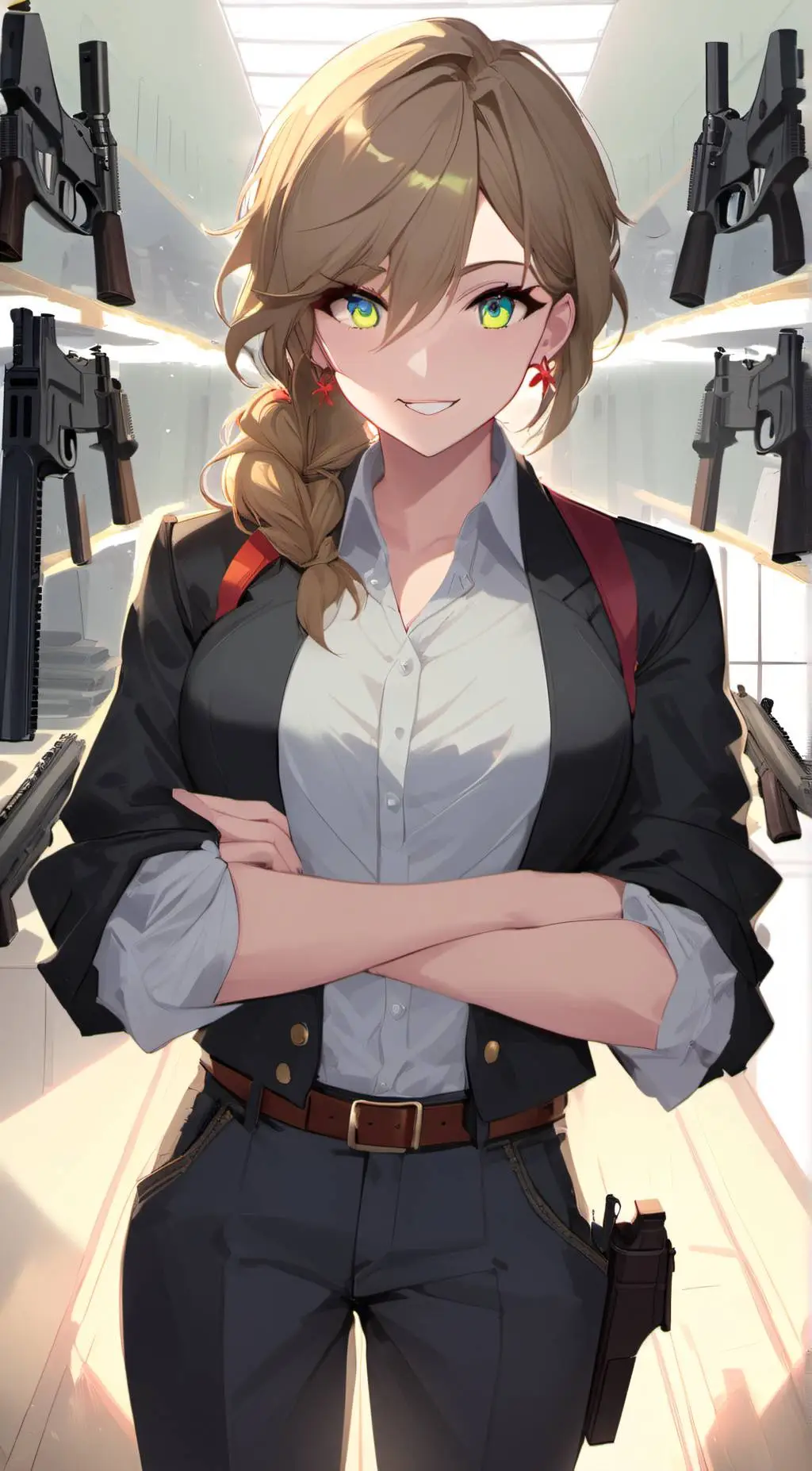 ai character: Cristina  background