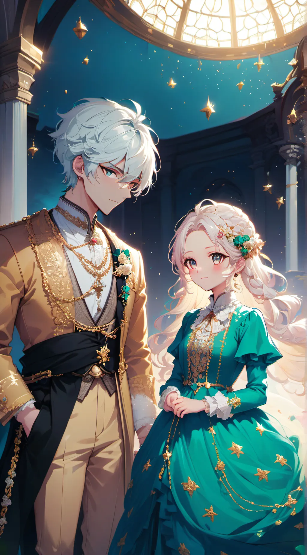 ai character: Velvet and Veneer background