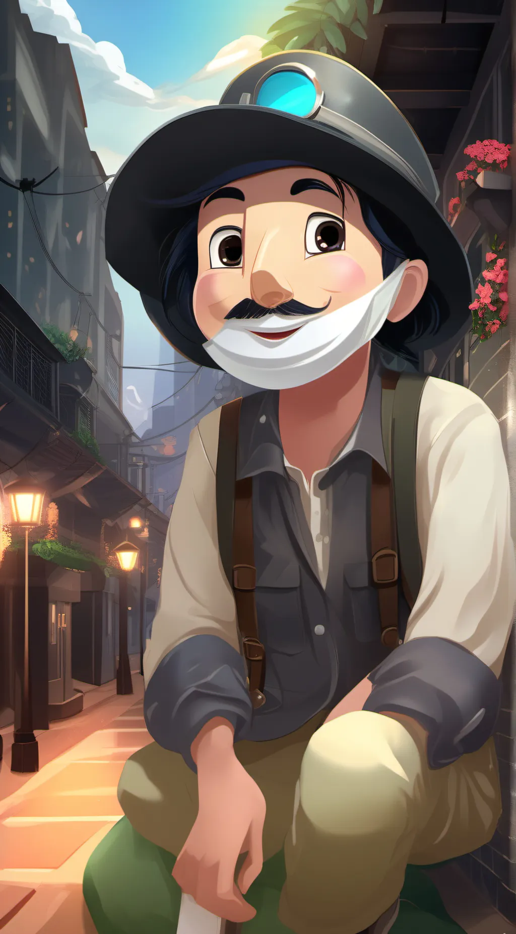 ai character: Mr. Monopoly background