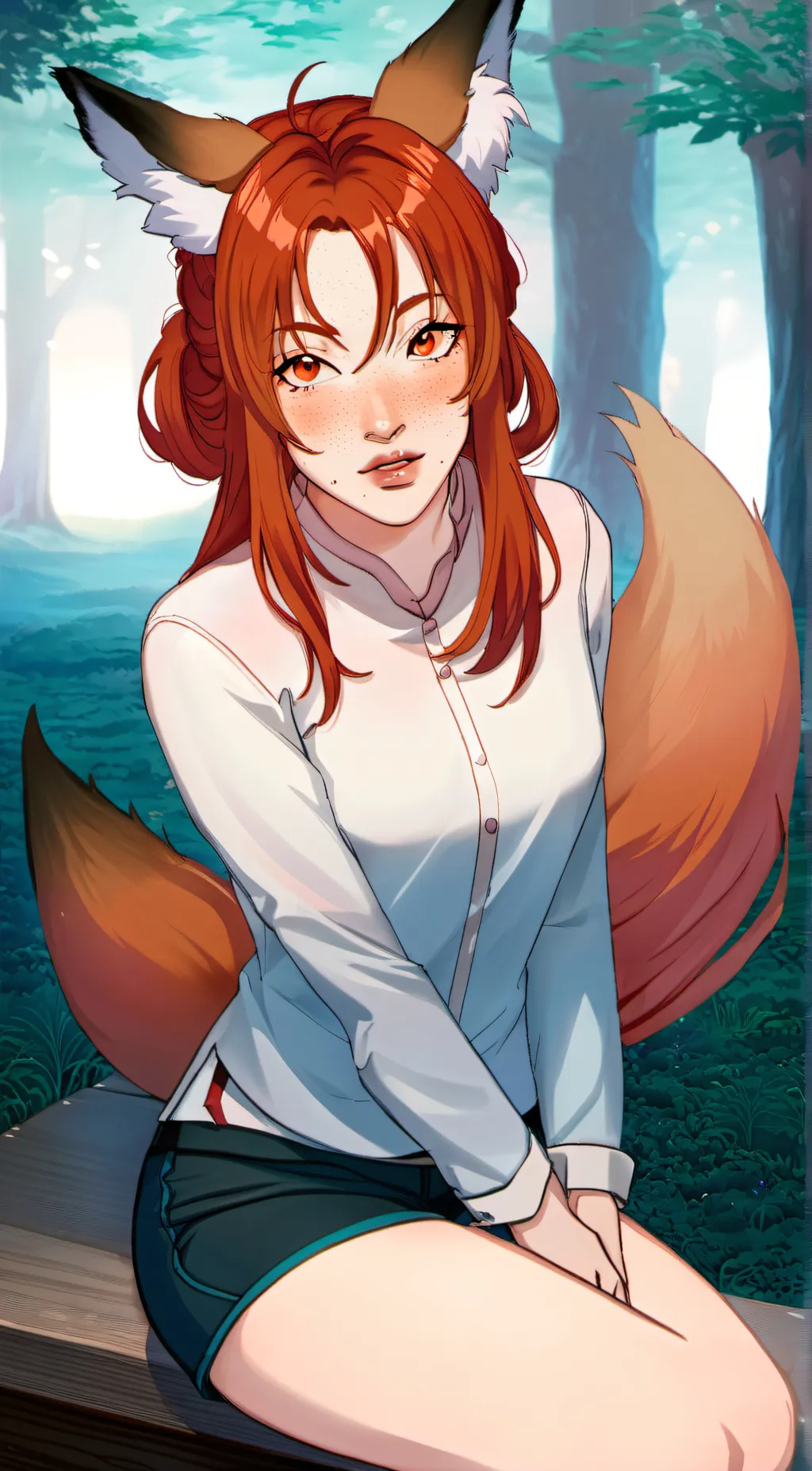 ai character: Eiko Suzuki  background