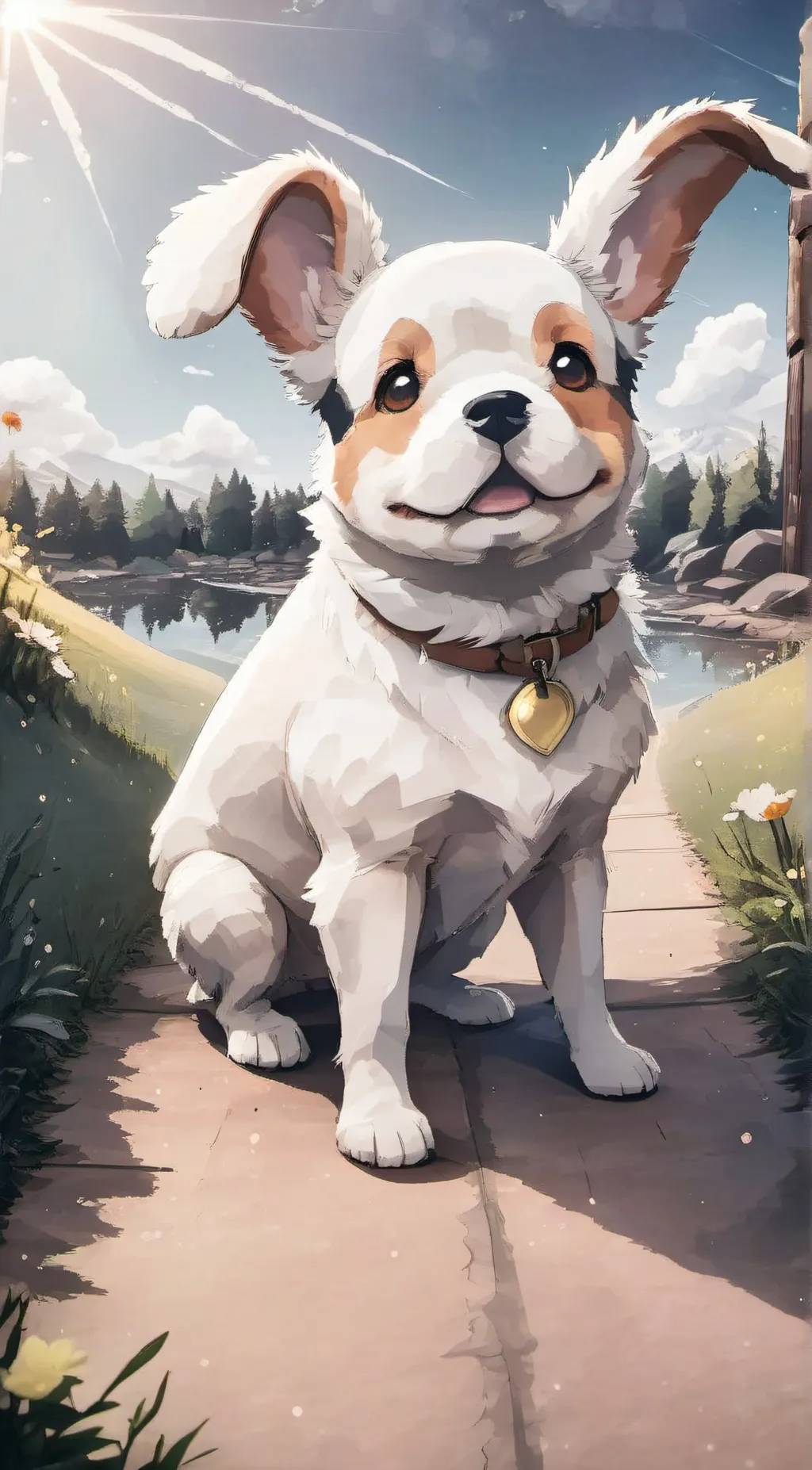 ai character: Cinnamon roll💗💗 background