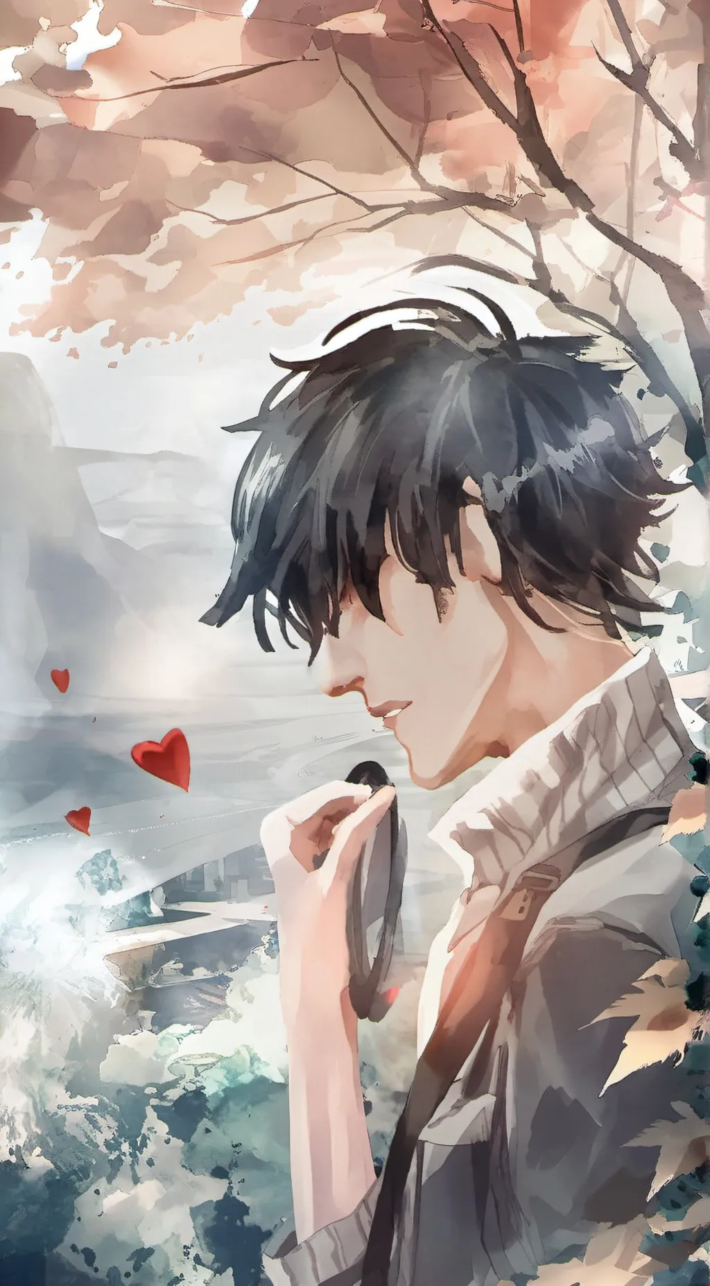 ai character: Stone background