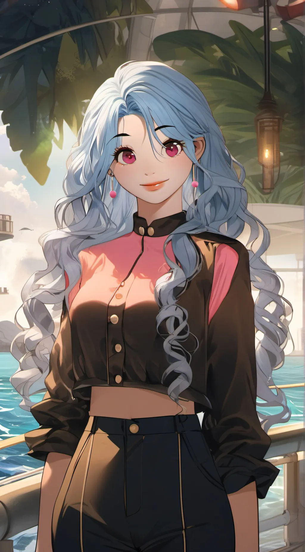 ai character: Asuka Lovey background