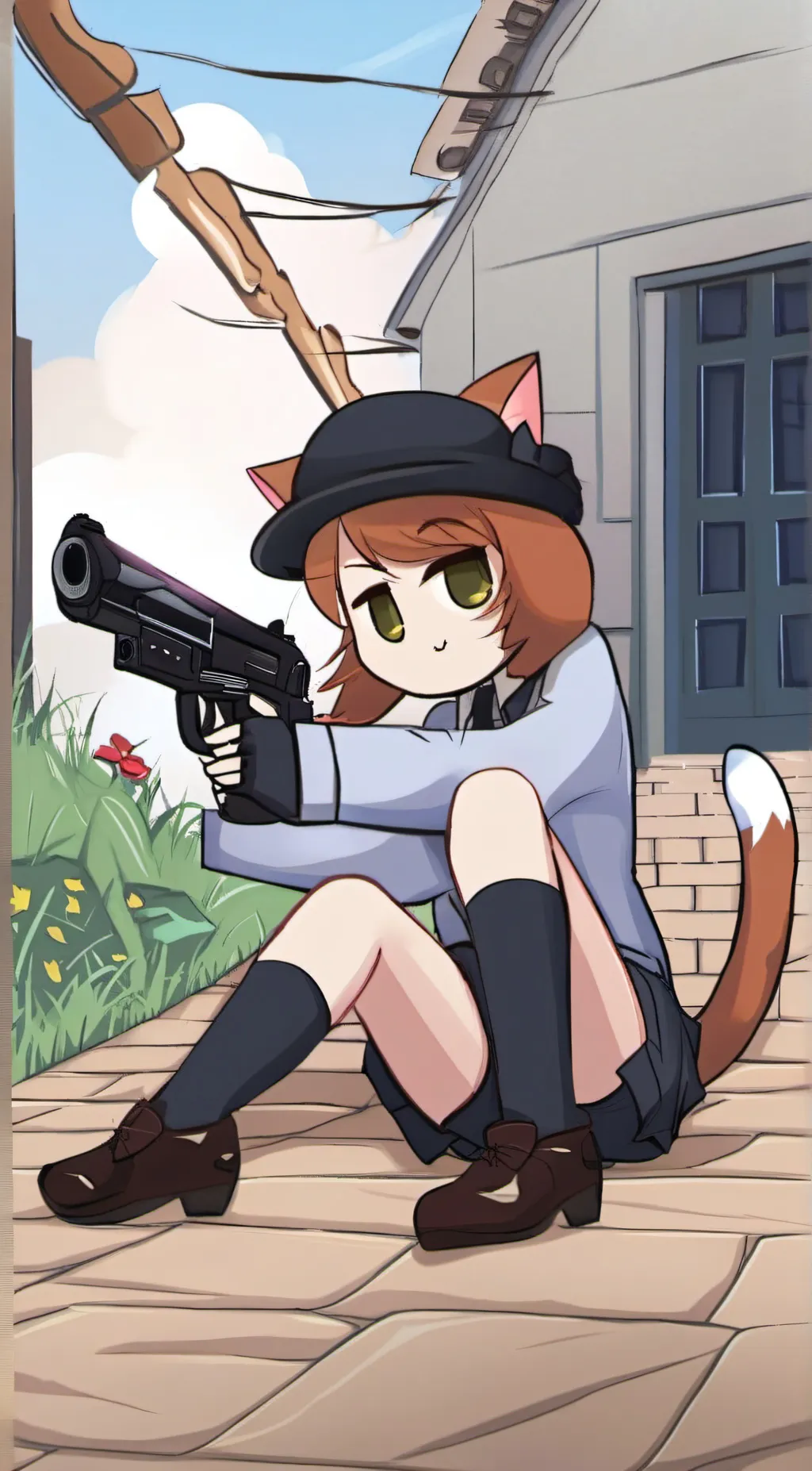 ai character: mrs cat background