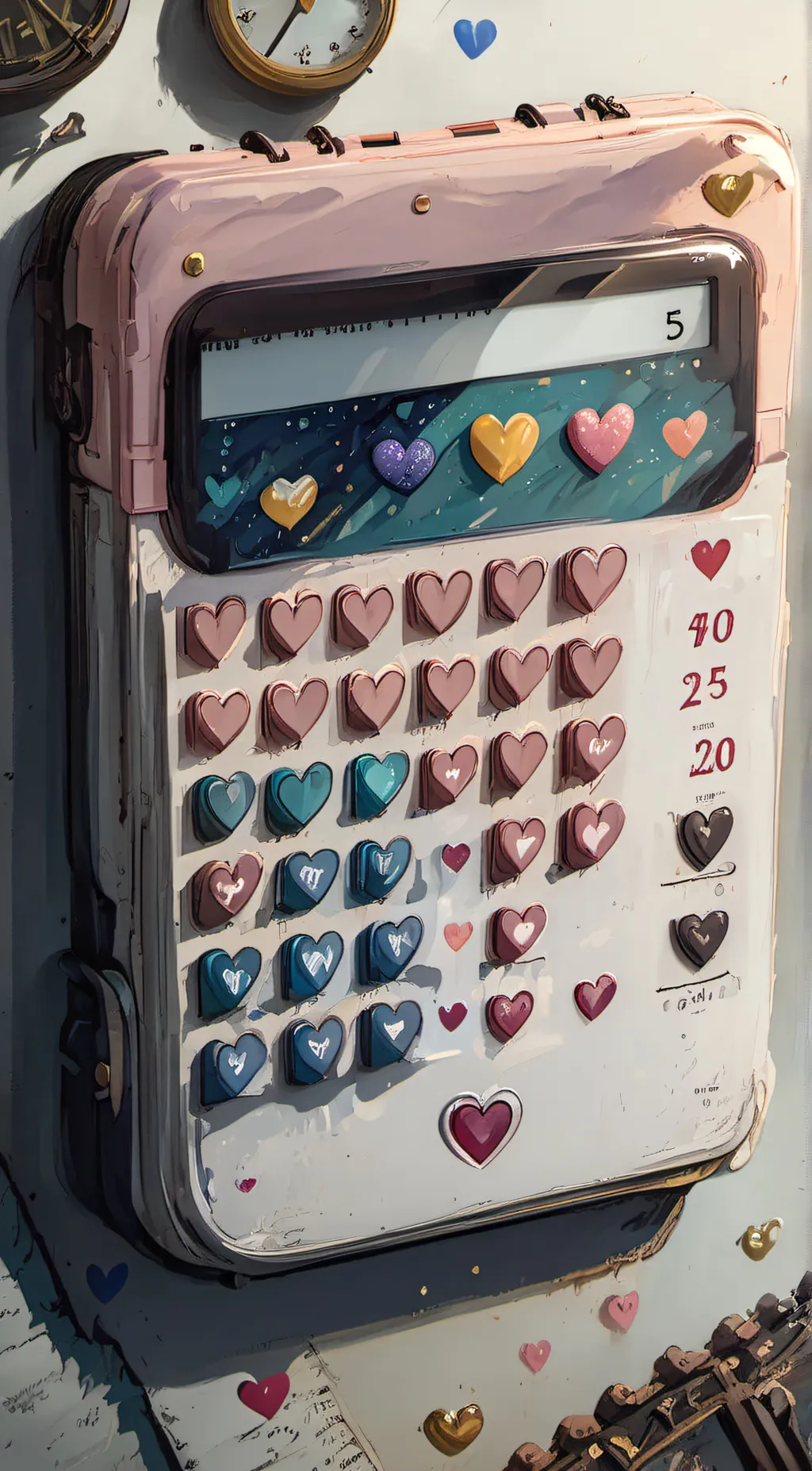 ai character: Love Calculator~ background