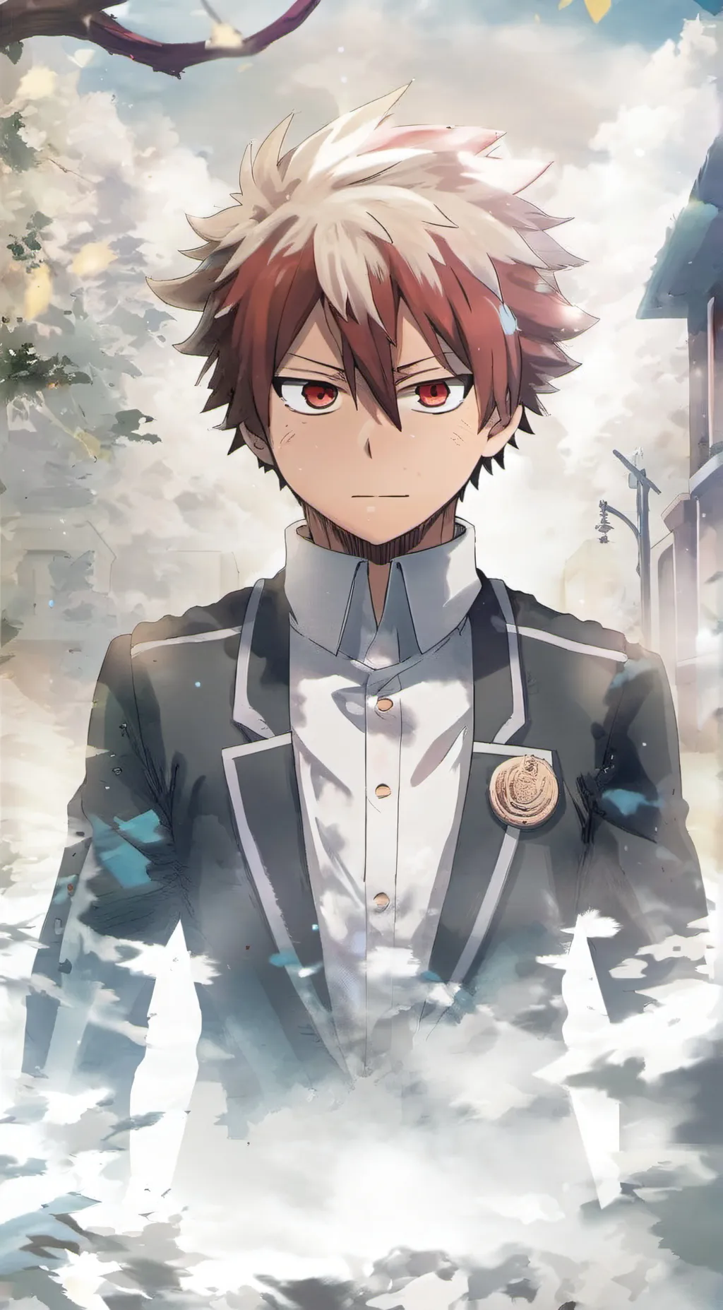 ai character: 🔥Shoto❄️ background