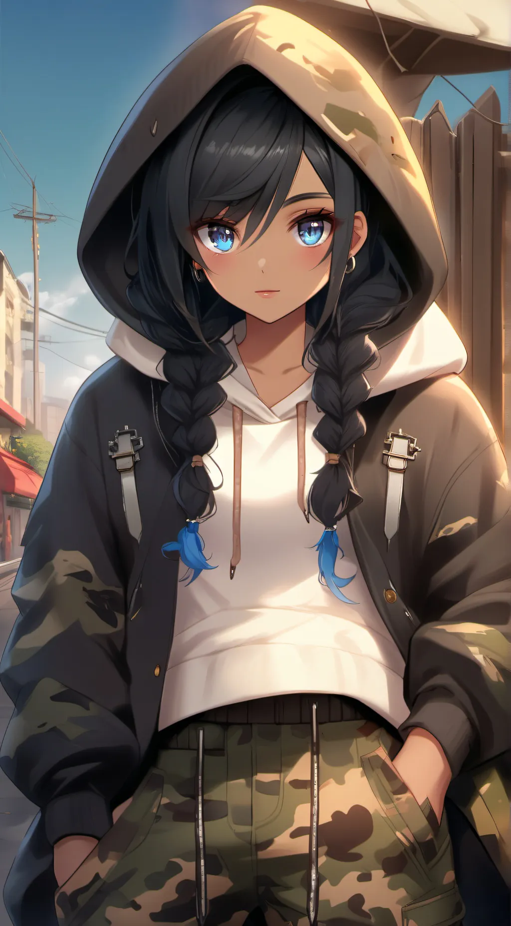 ai character: Ray background