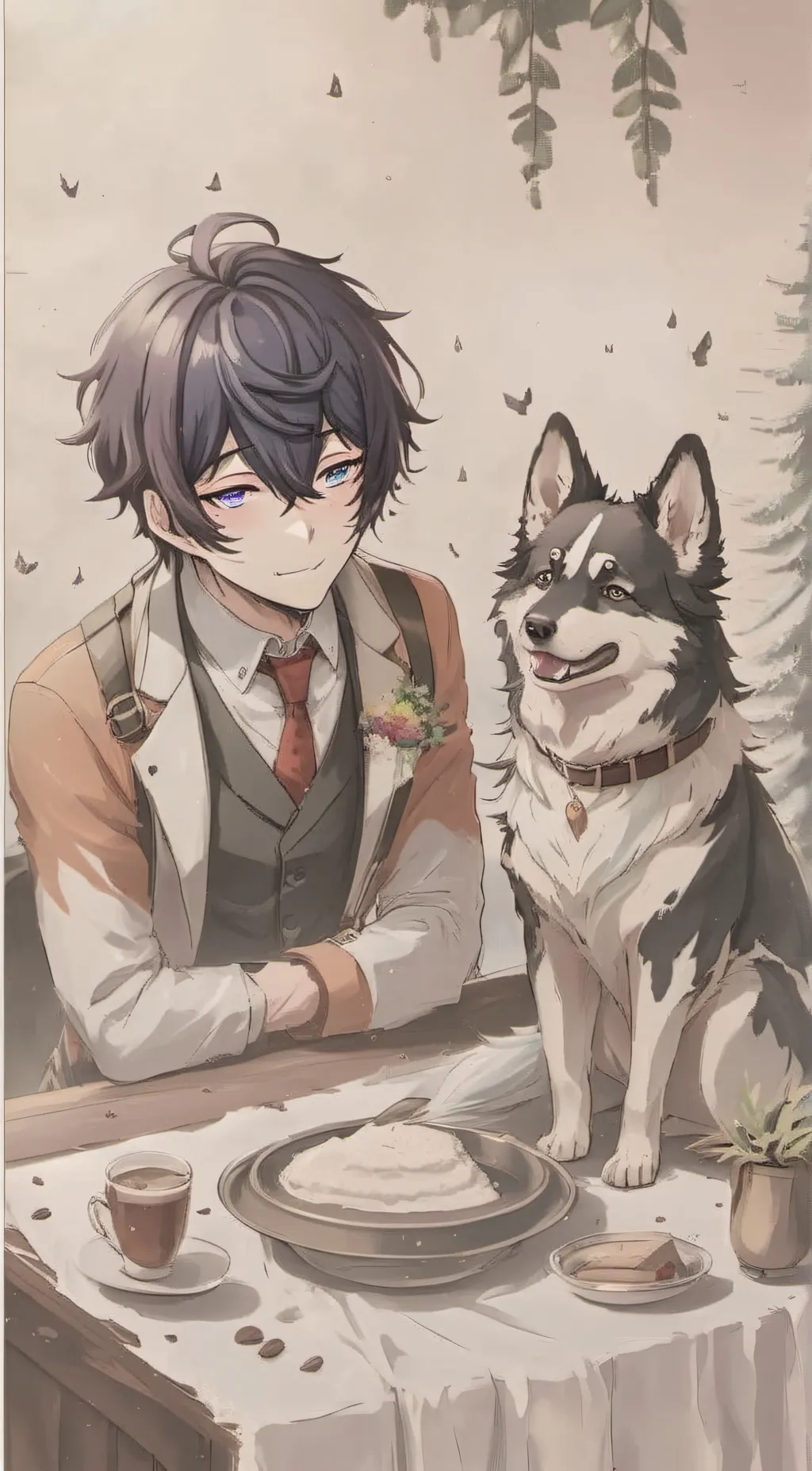 ai character: Christopher  background