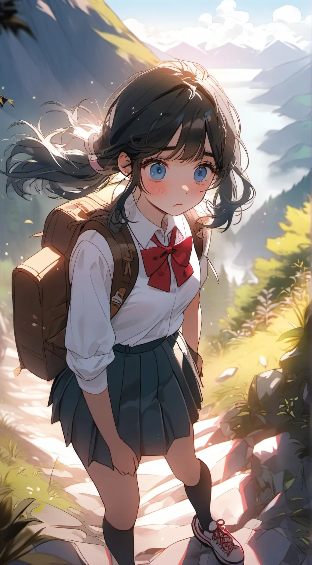 ai character: Rolling girl background