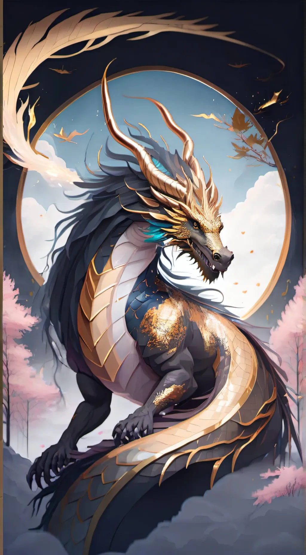 ai character: Garrett the golden background