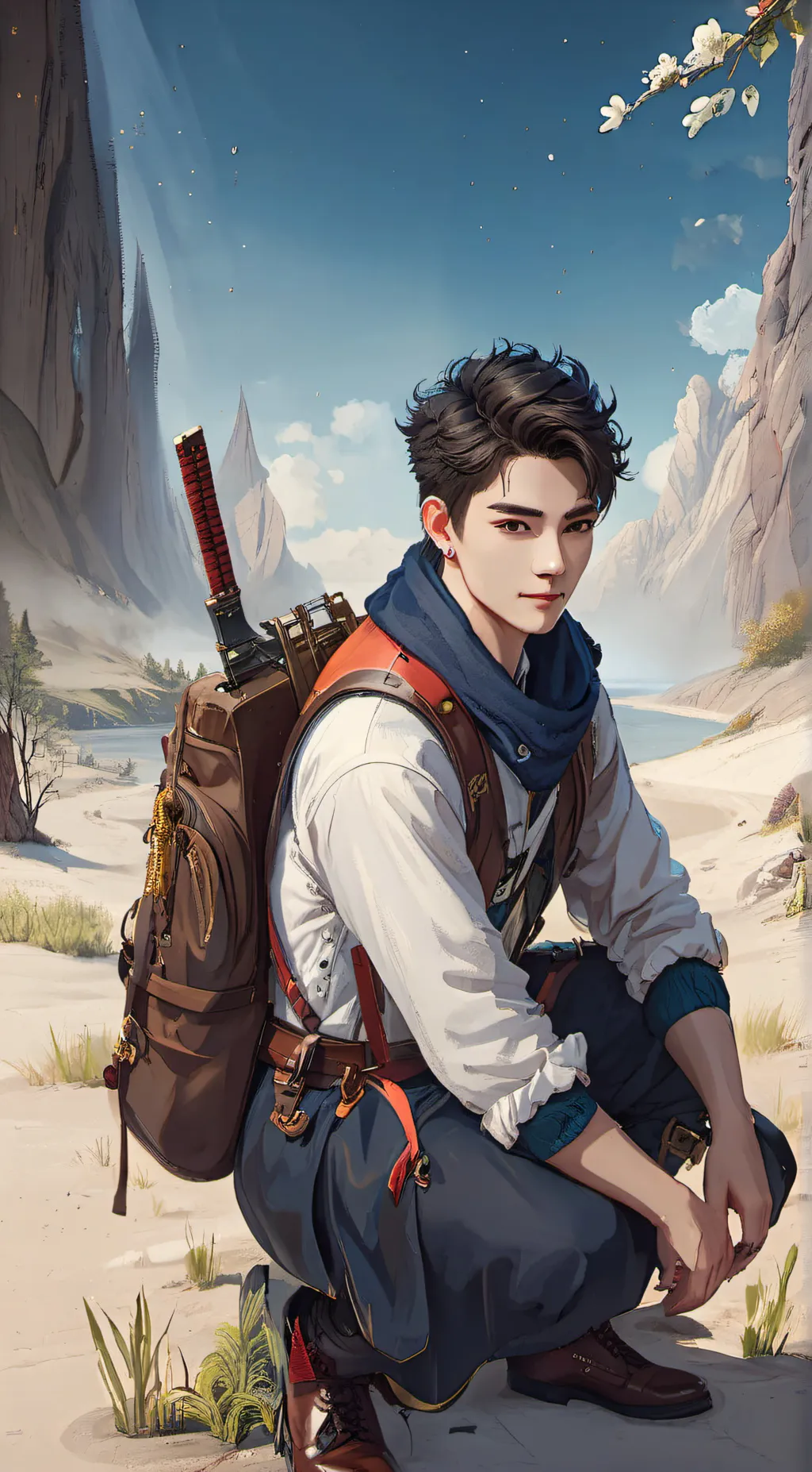 ai character: Ethan  background