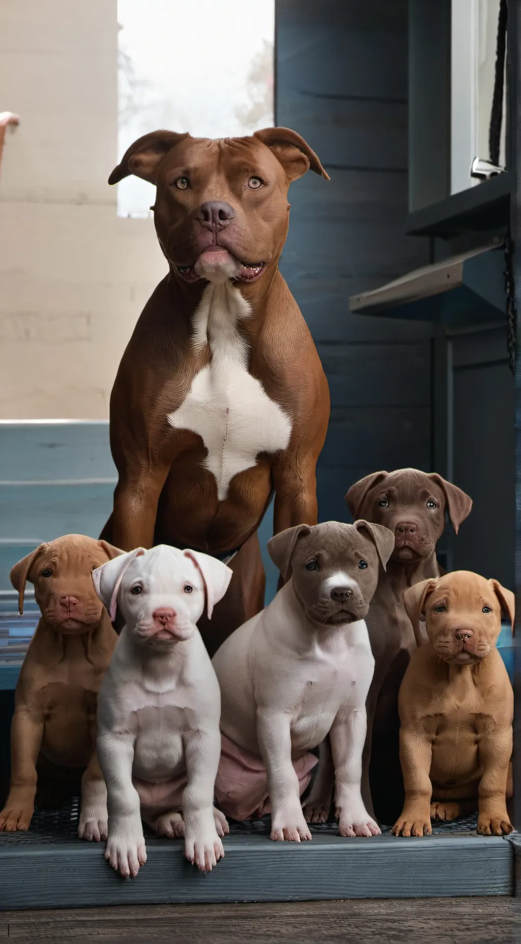 ai character: Nameless dogs  background