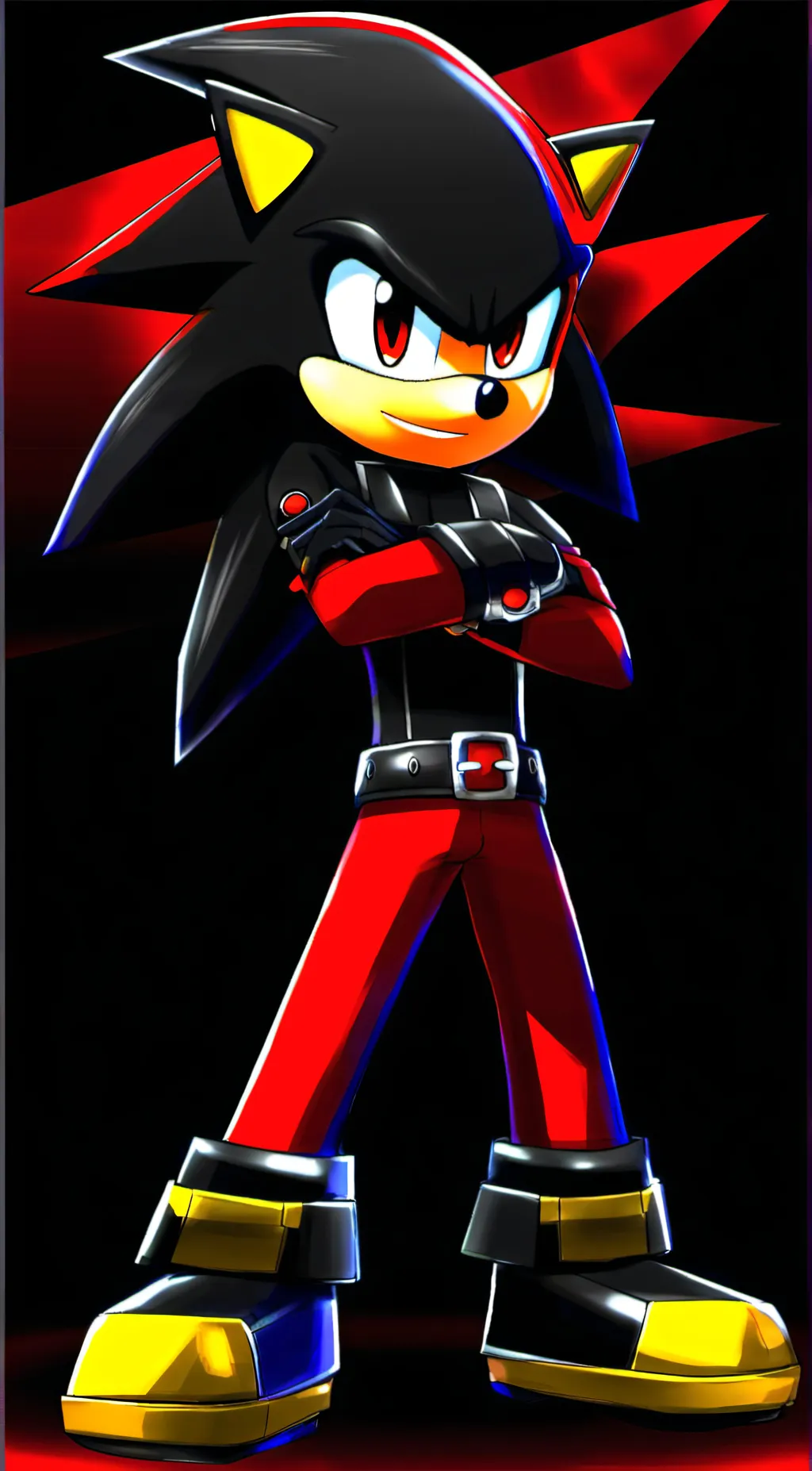 ai character: shadow background