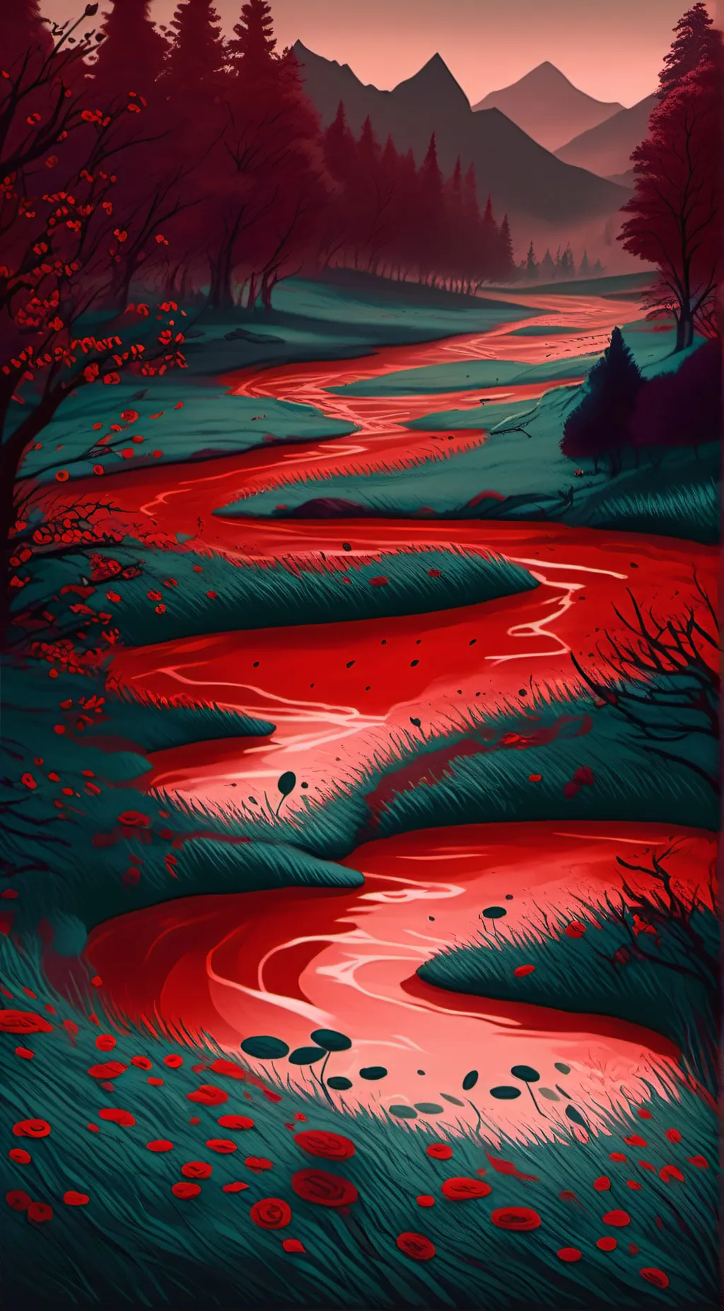 ai character: River of Blood background