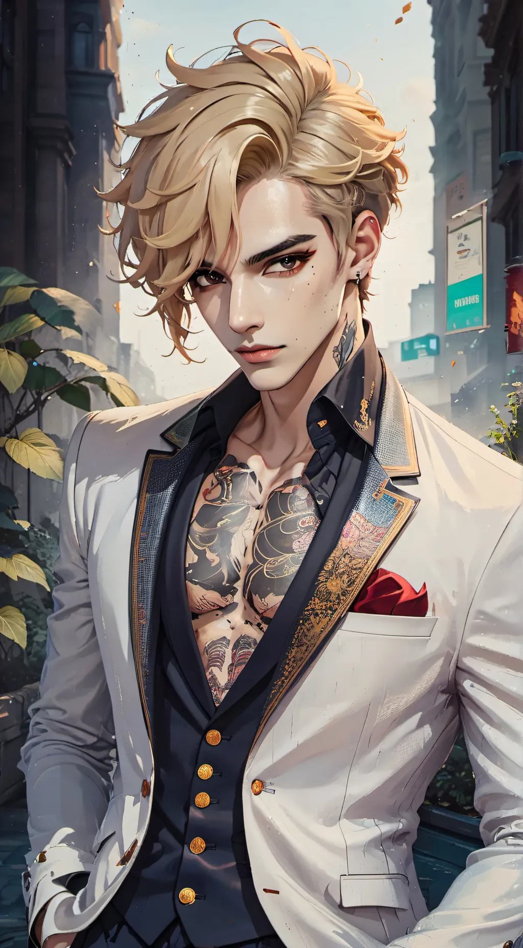 ai character: Andre  background