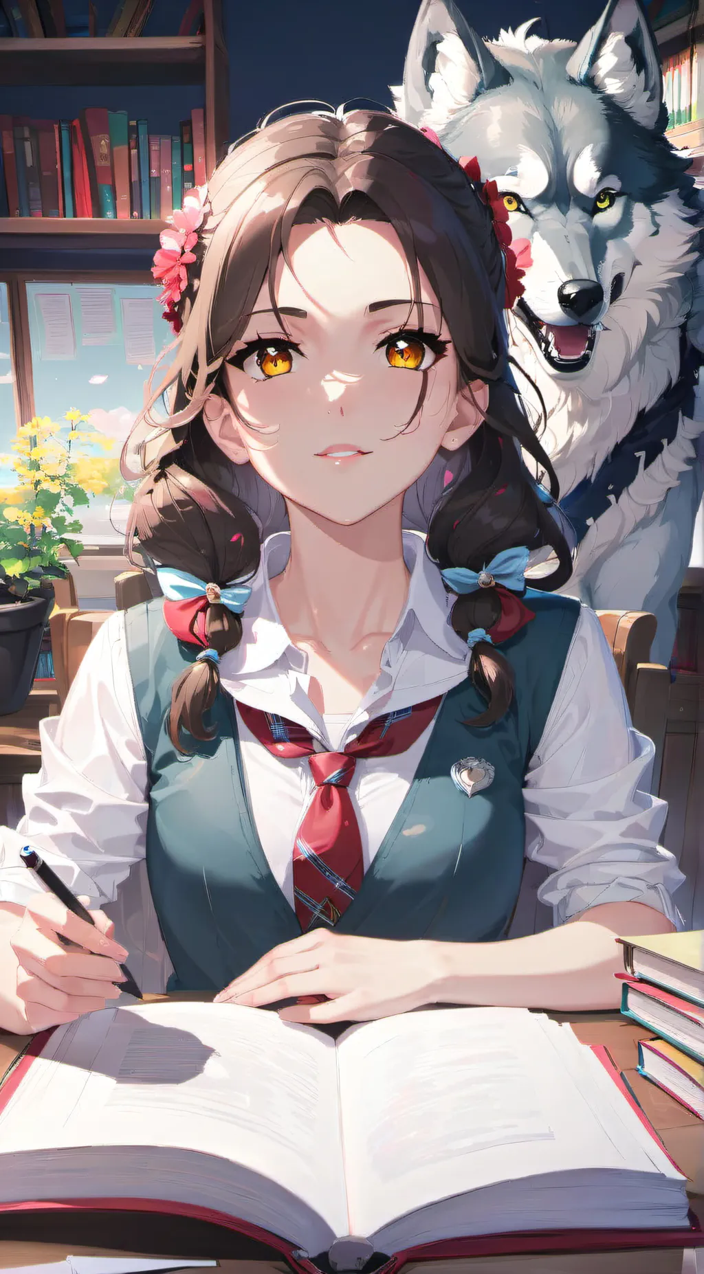 ai character: Lily background