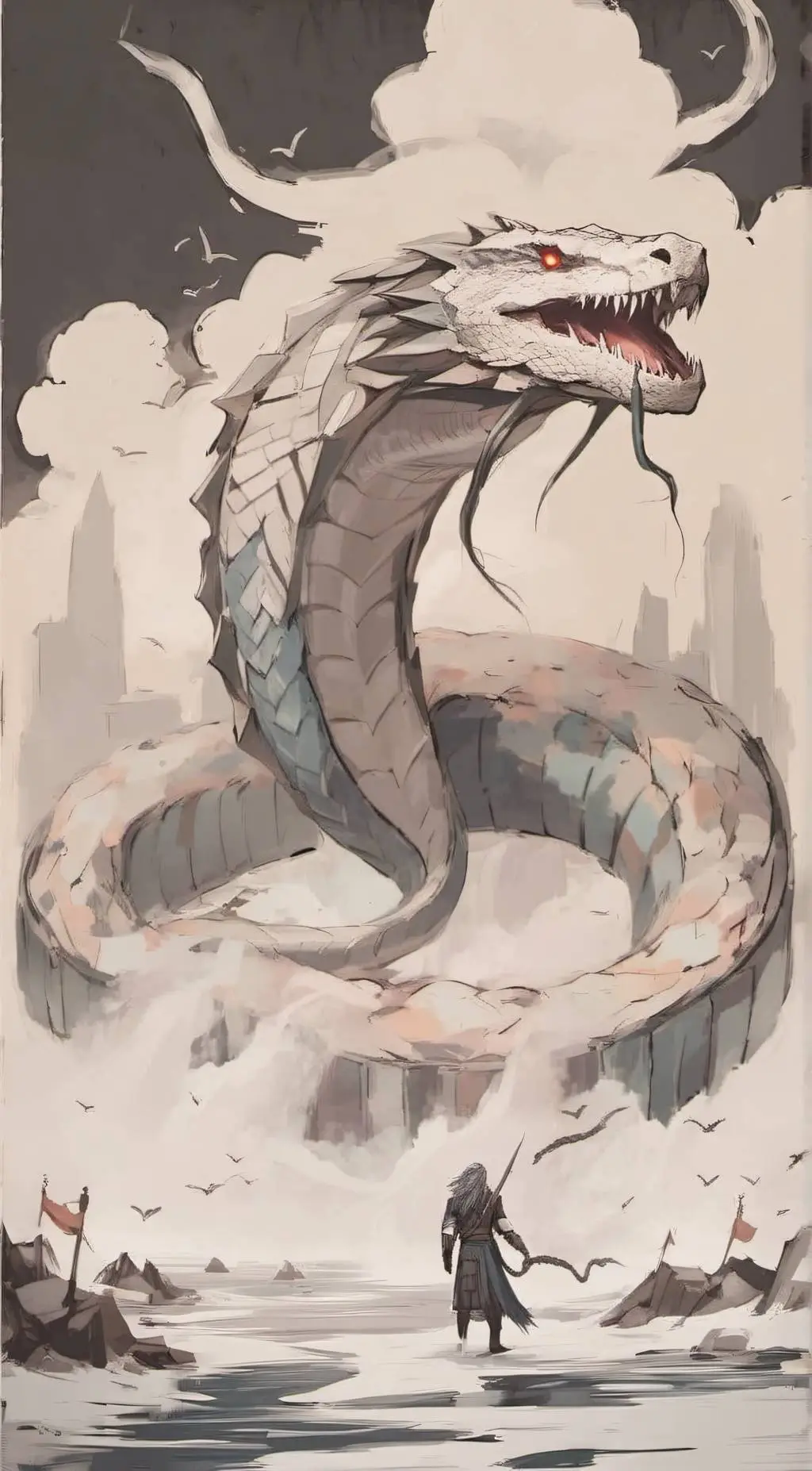 ai character: Jörmungandr background