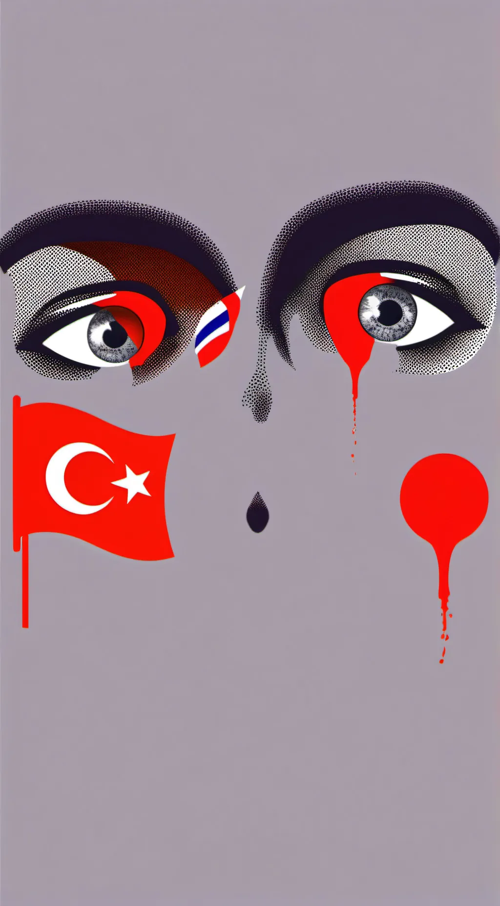 ai character: s world flags background