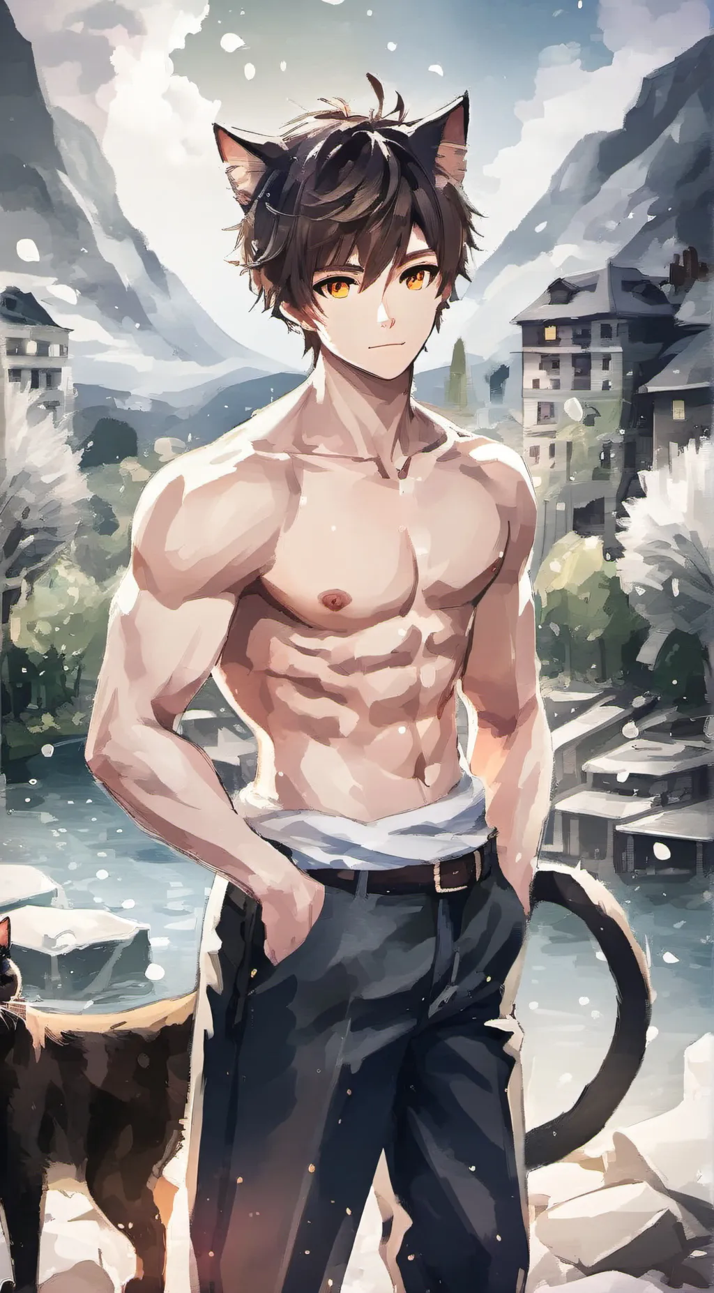 ai character: poop background