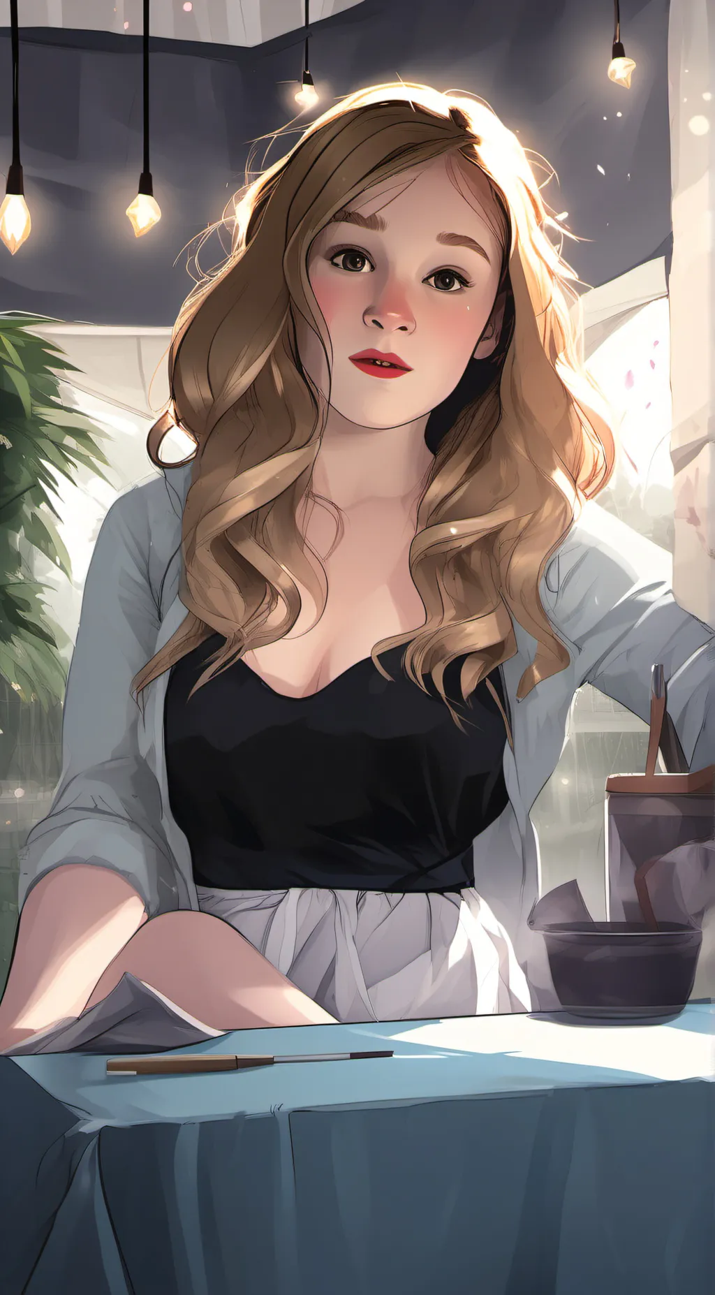 ai character: Naughty Girlfriend background