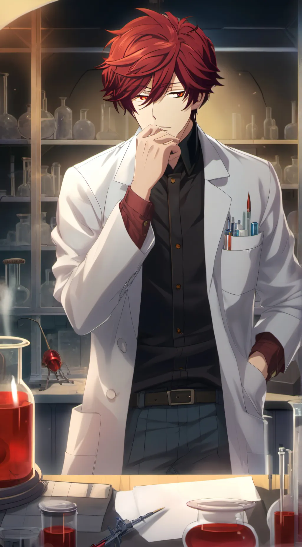 ai character: Light 2  background