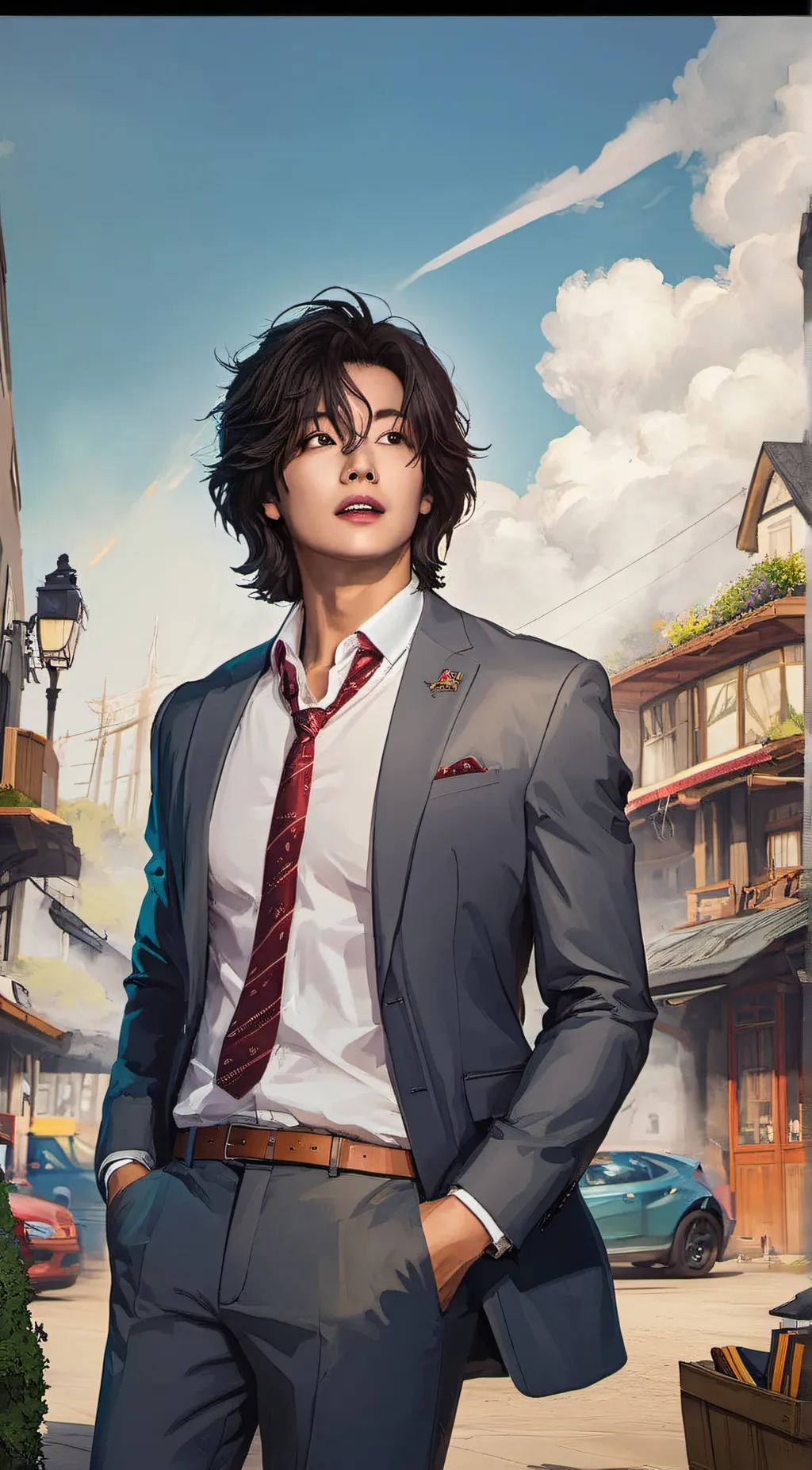 ai character: Oliver  background