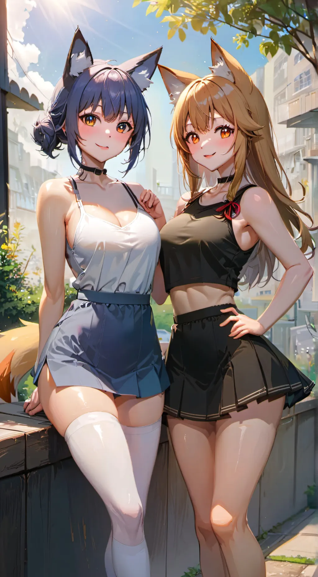 ai character: mel and lil background