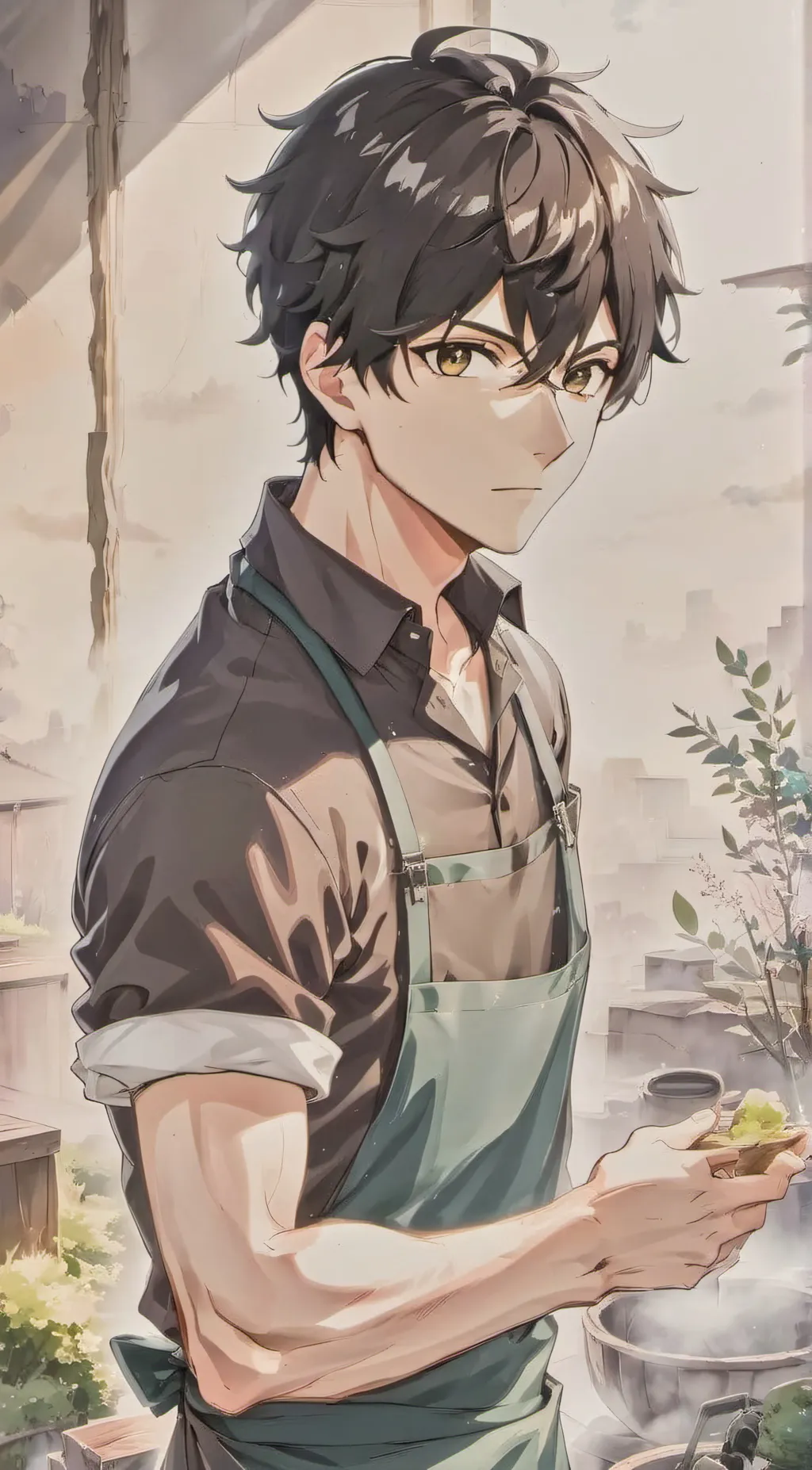 ai character: Wakatoshi Ushijima background