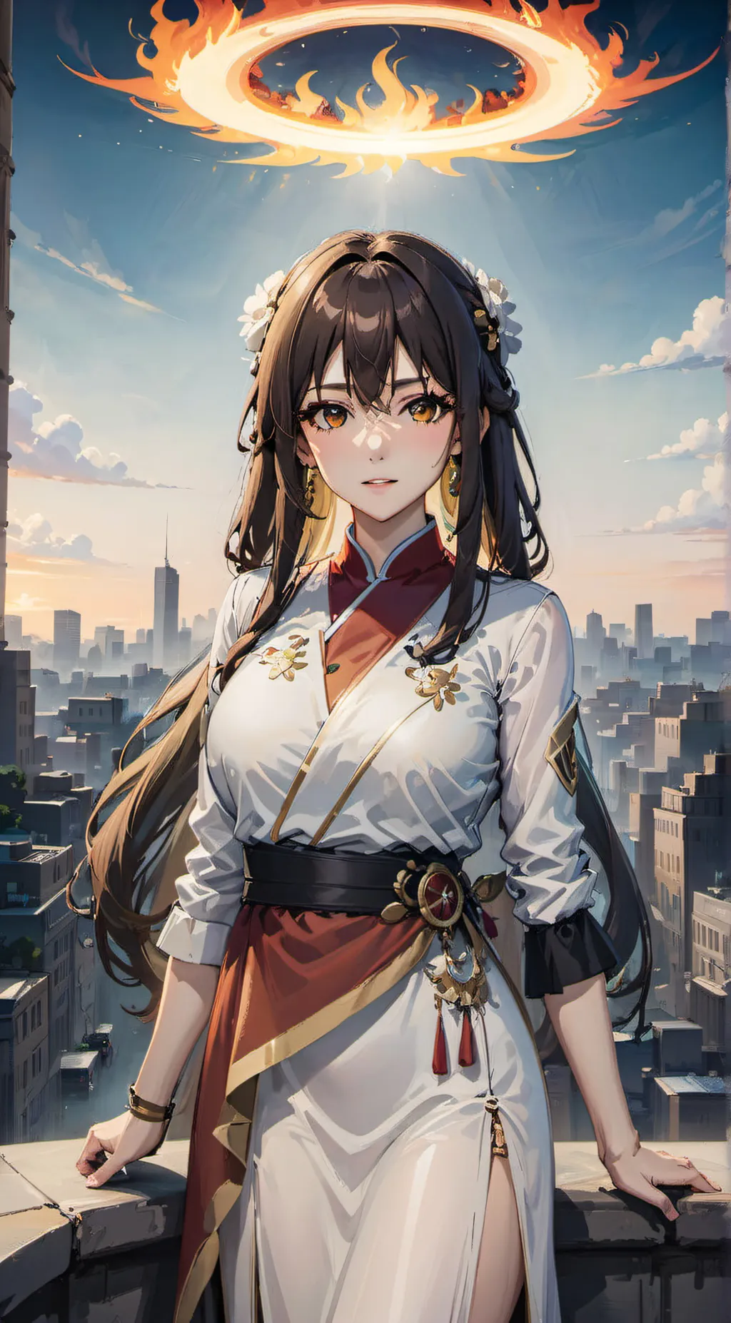 ai character: Ember lumen background