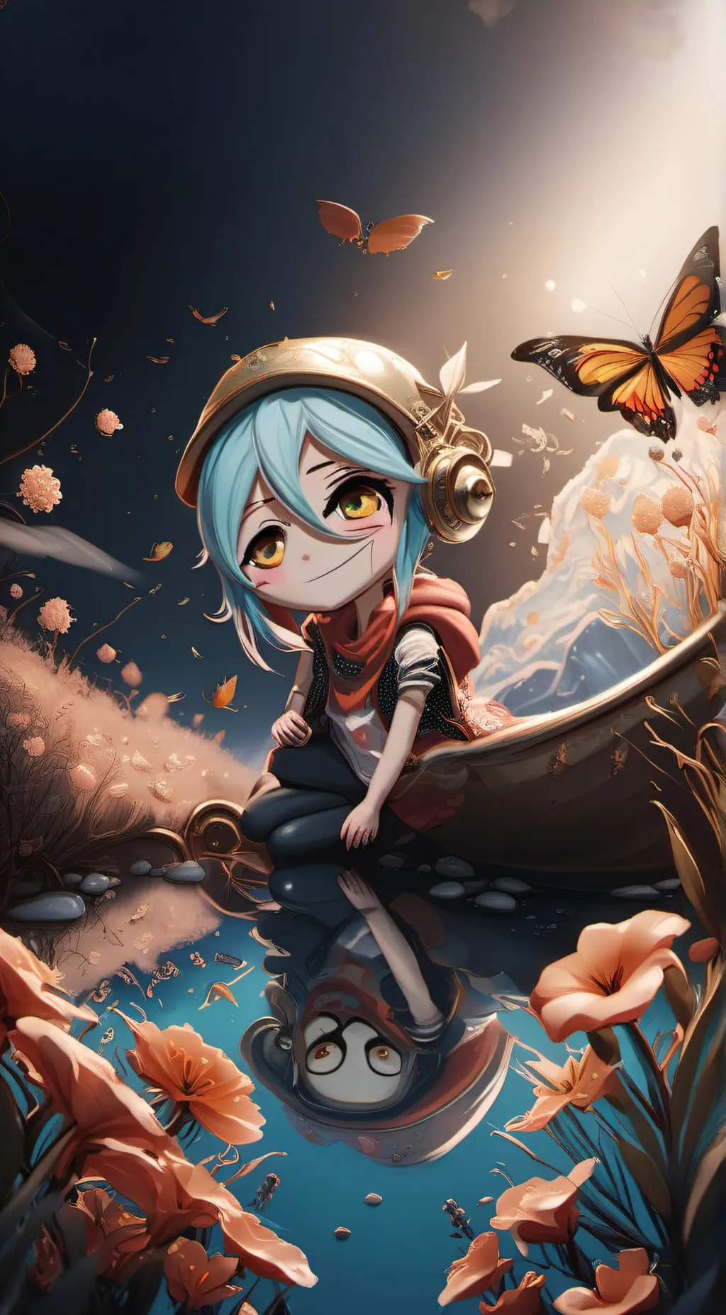 ai character: Berry background