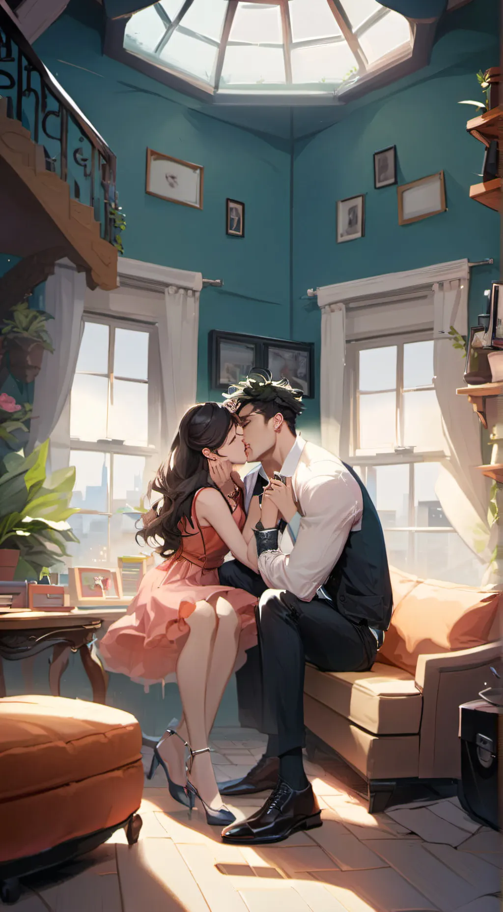 ai character: sky background